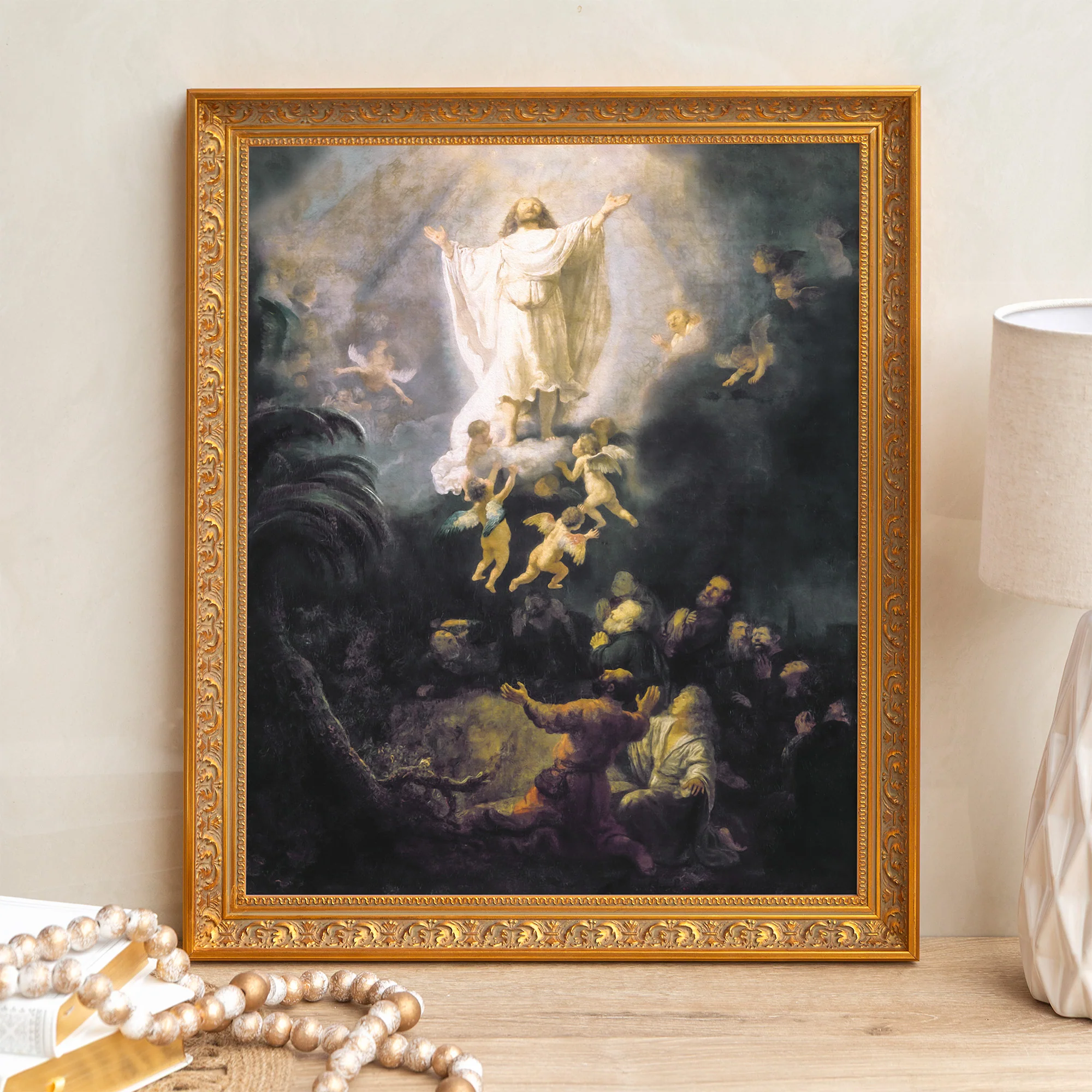 The Ascension of Christ Framed Canvas - Sacred Signature Collection - Image 3