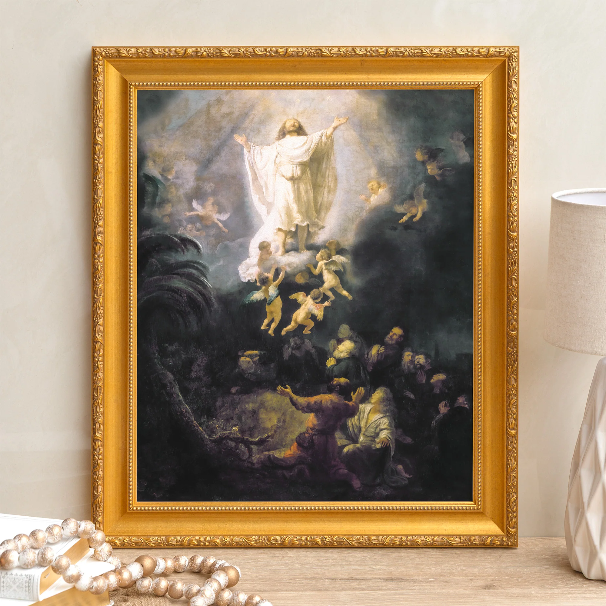 The Ascension of Christ Framed Canvas - Sacred Signature Collection - Image 4