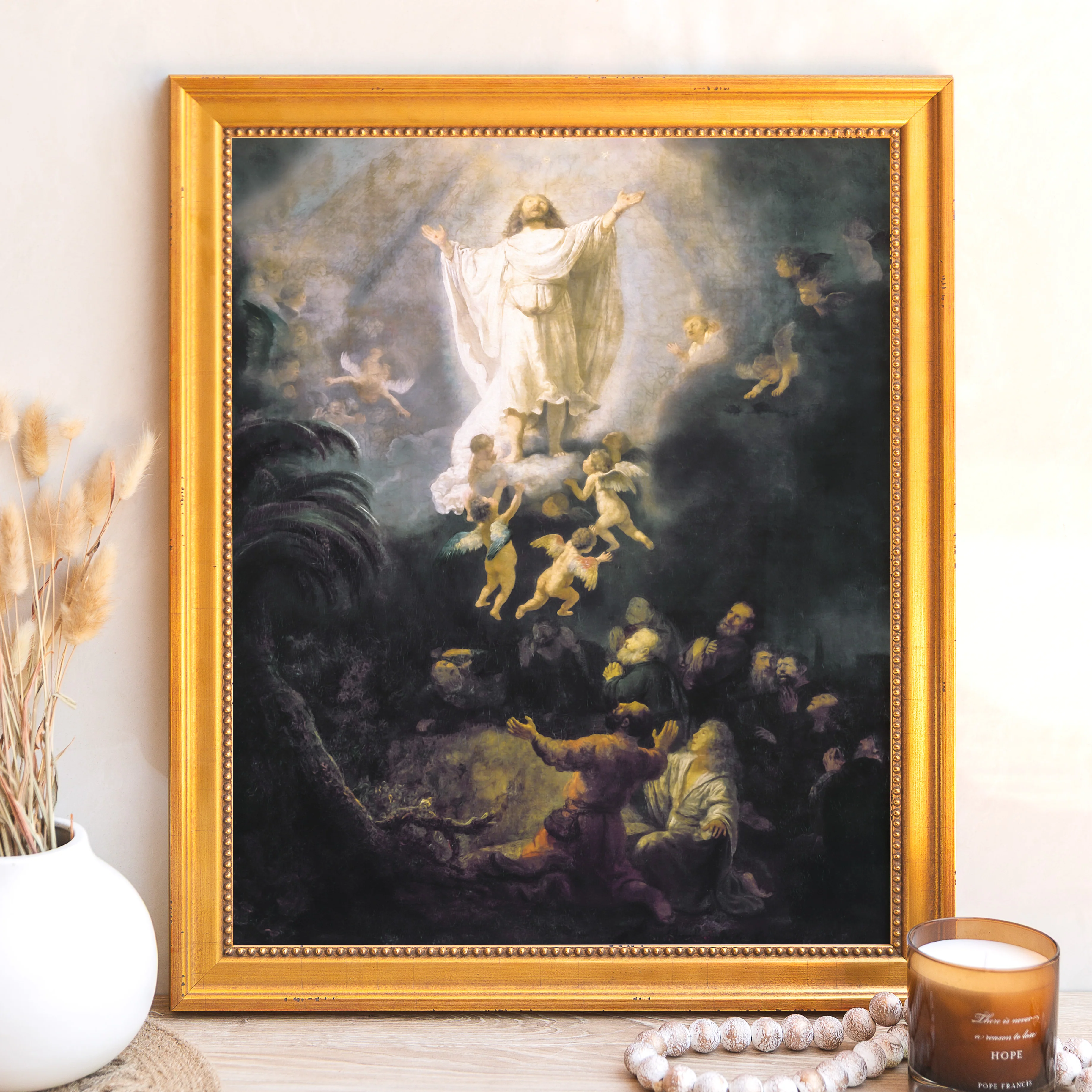 The Ascension of Christ Framed Canvas - Sacred Signature Collection - Image 7
