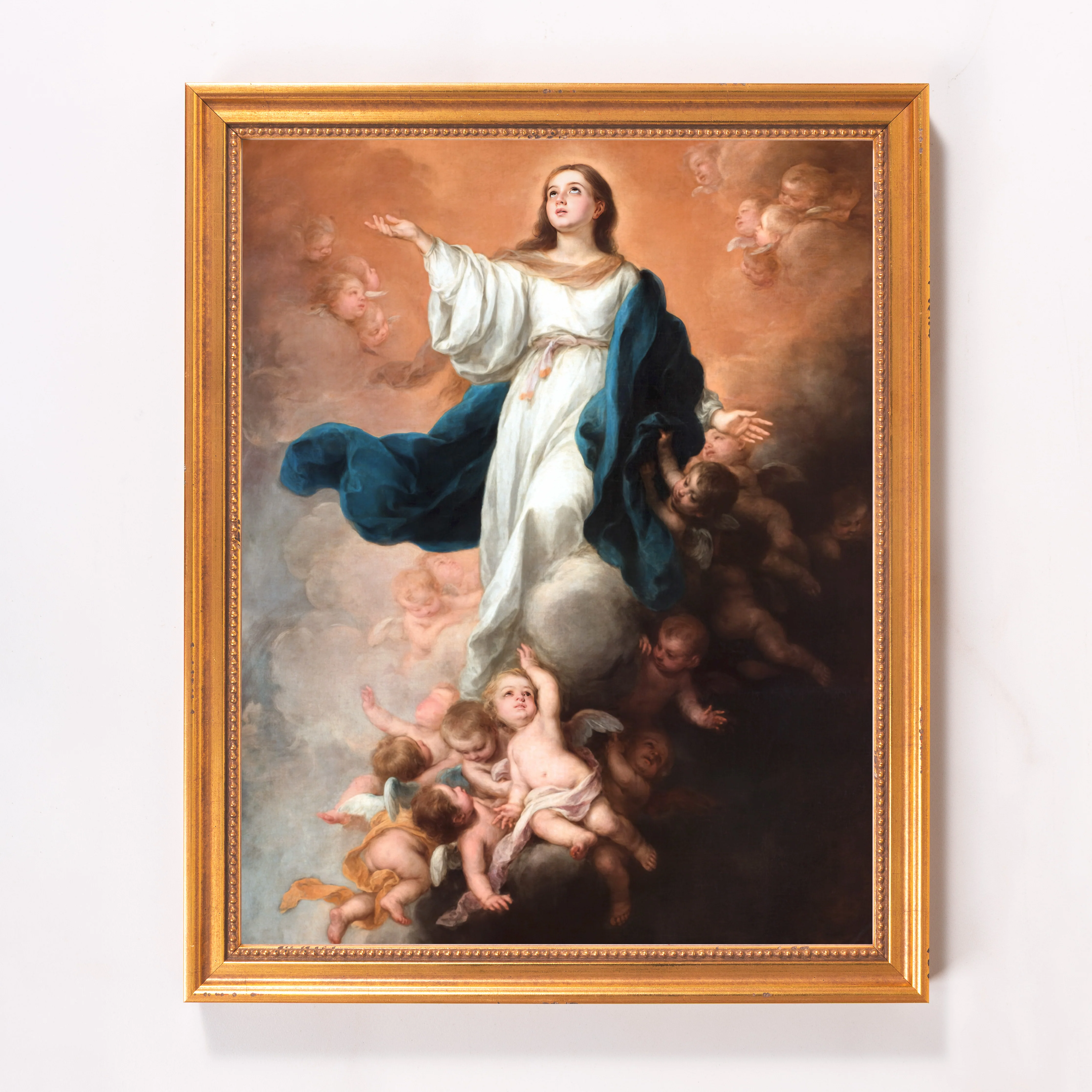 The Assumption of the Virgin Framed Canvas - Sacred Classics Collection