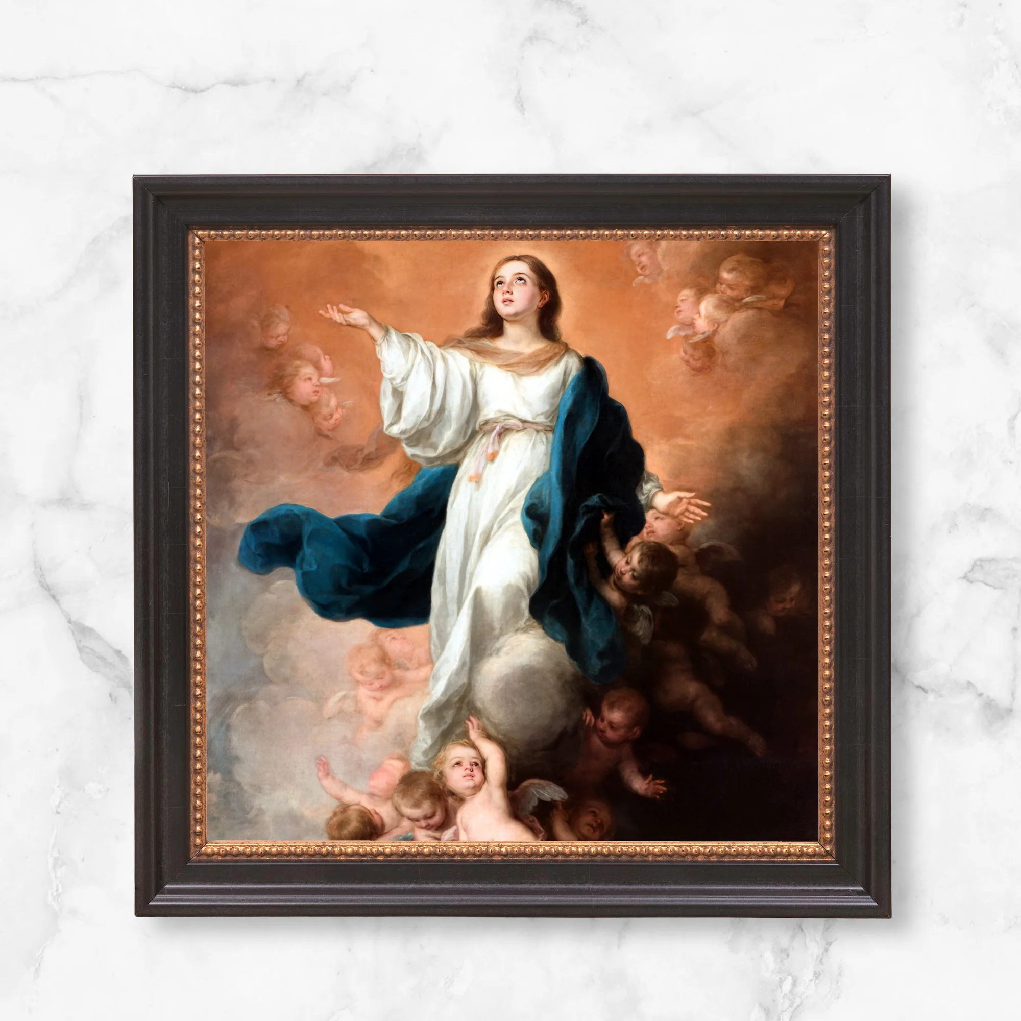 The Assumption of the Virgin Framed Canvas - Sacred Mini Collection - Image 11