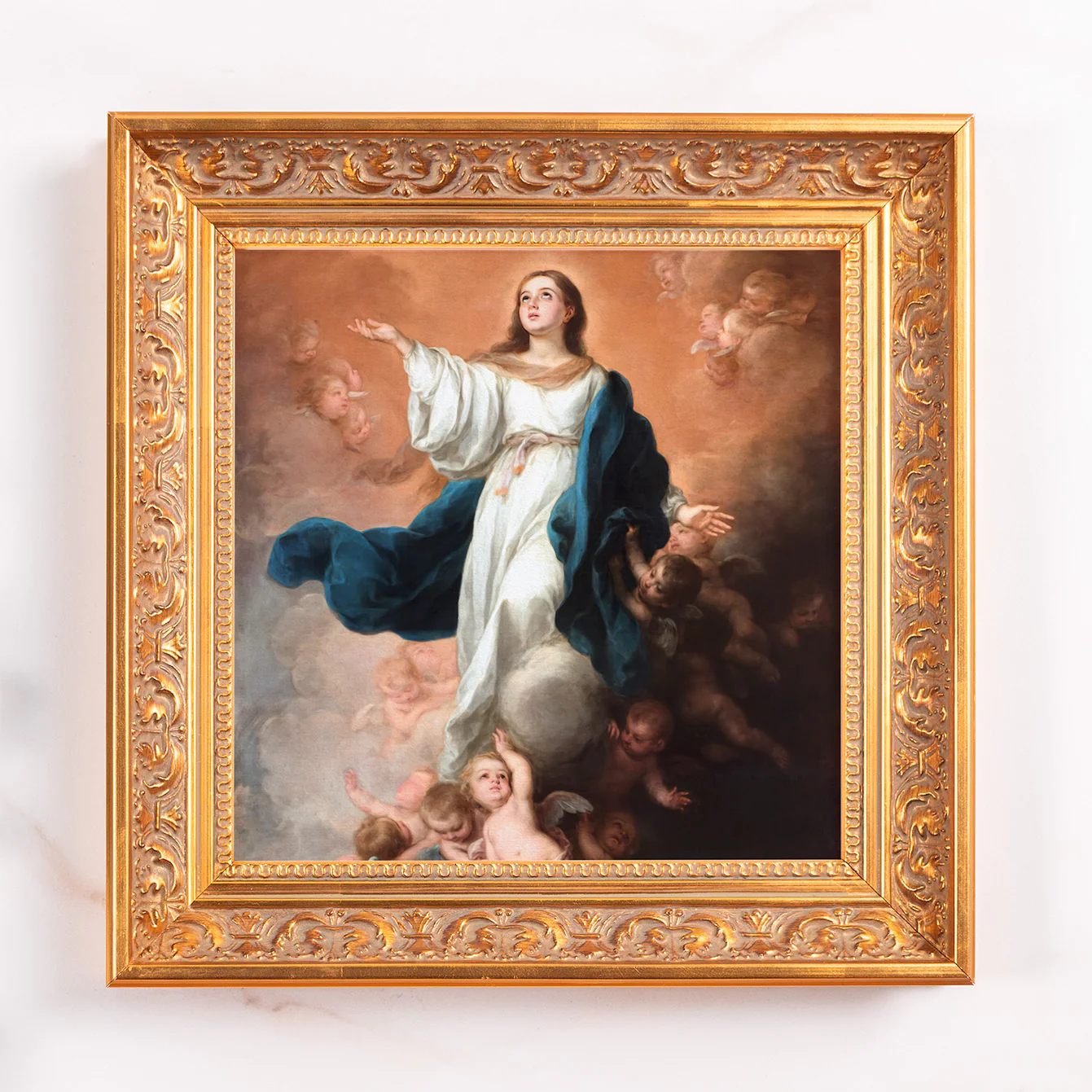 The Assumption of the Virgin Framed Canvas - Sacred Mini Collection - Image 2