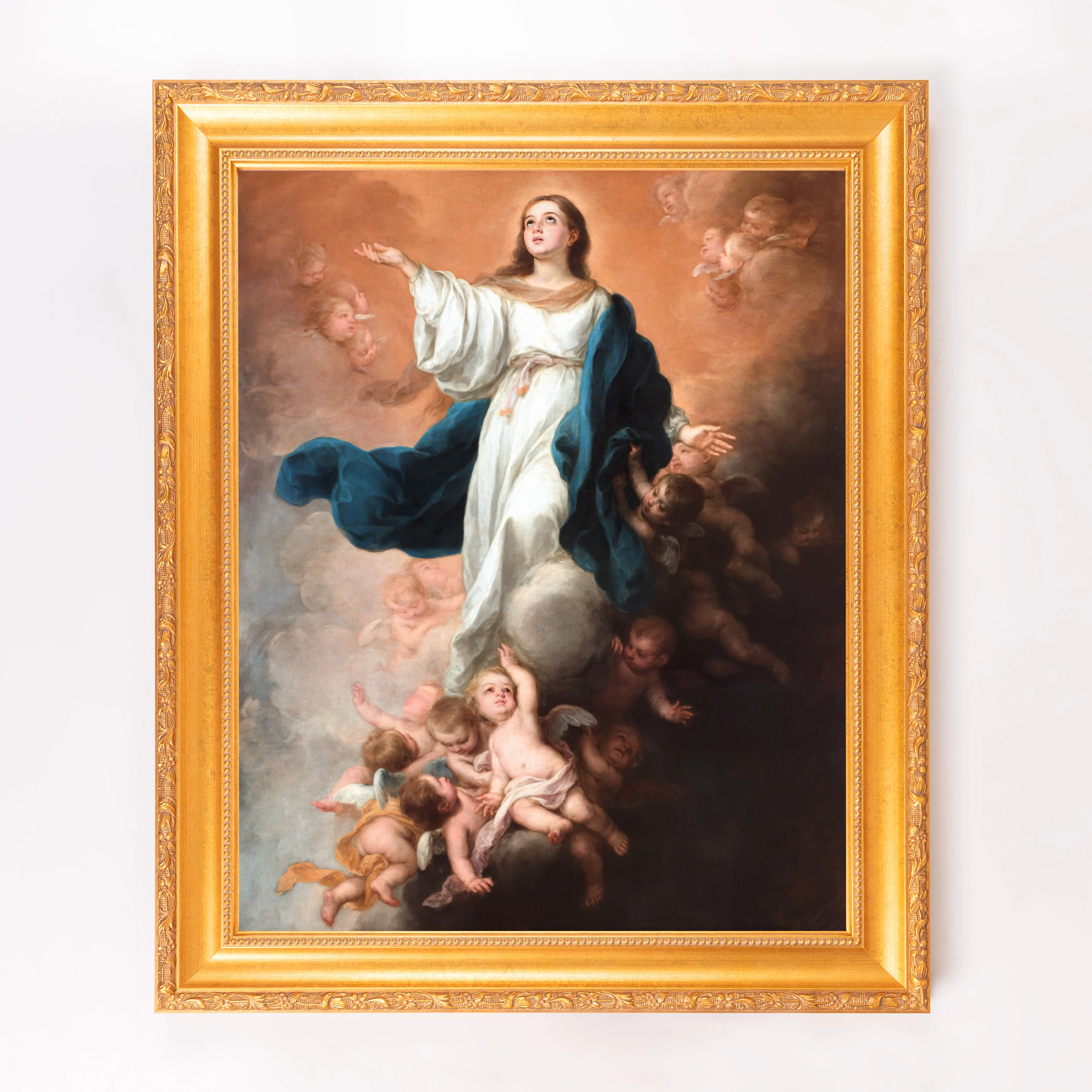 The Assumption of the Virgin Framed Canvas - Sacred Signature Collection