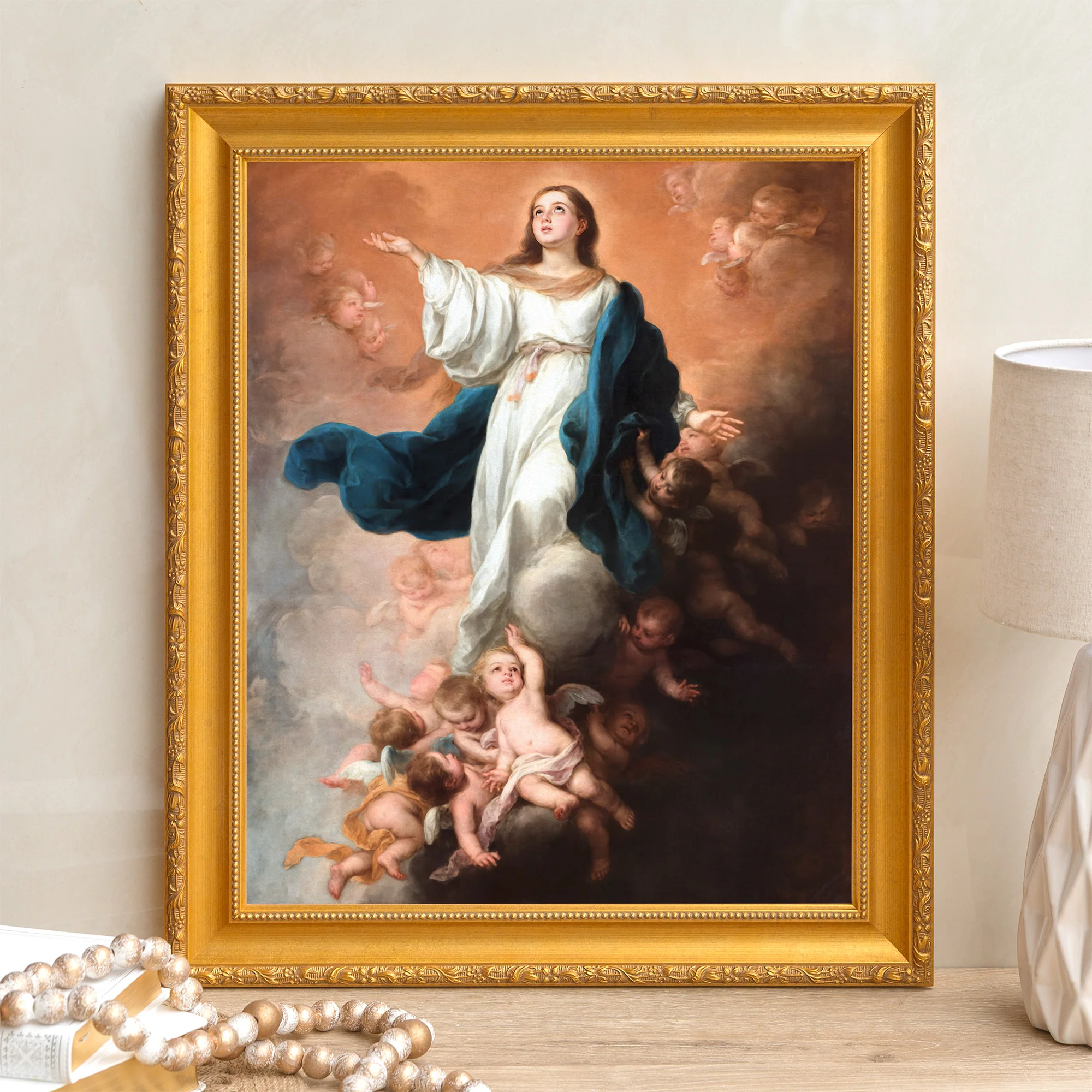 The Assumption of the Virgin Framed Canvas - Sacred Signature Collection - Image 10