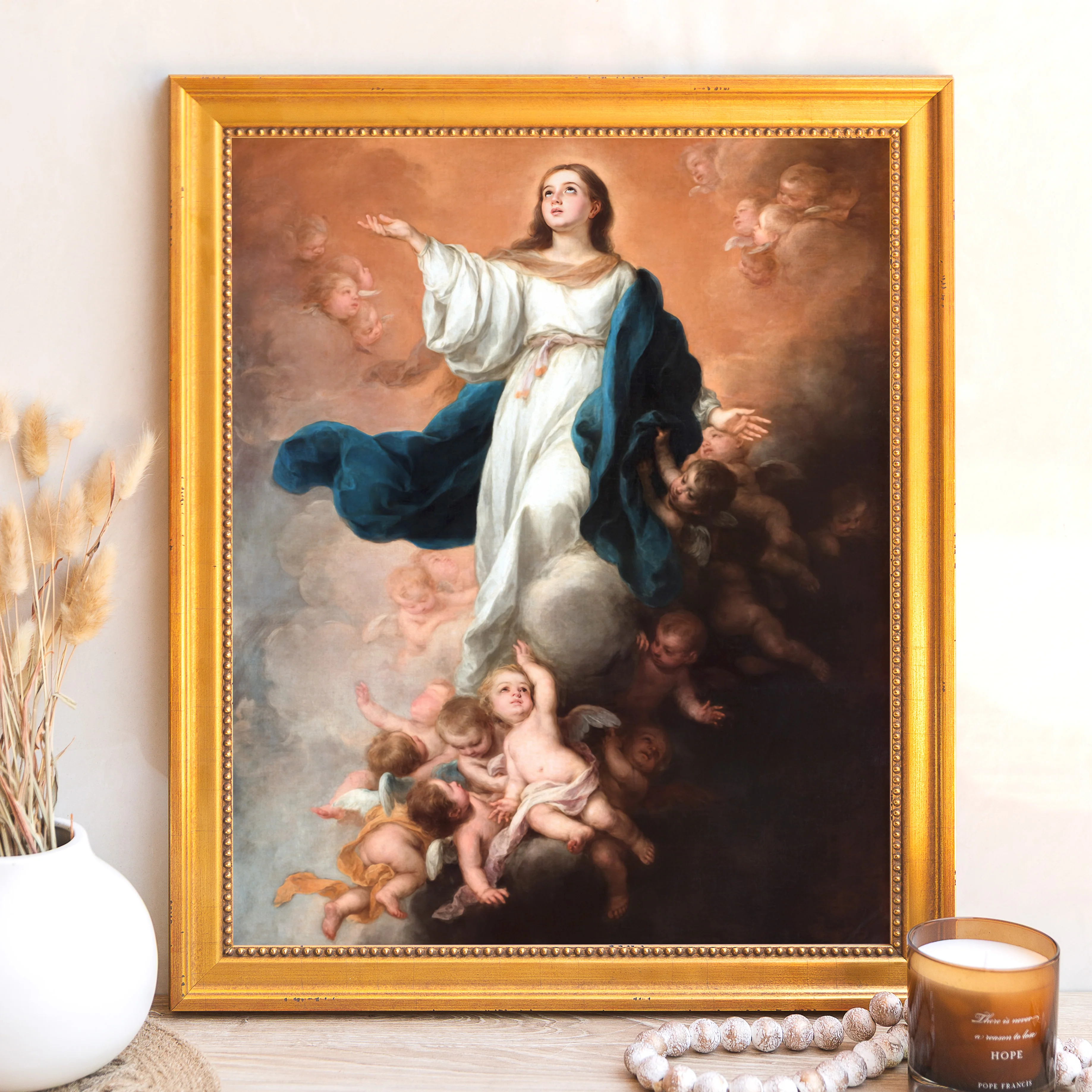 The Assumption of the Virgin Framed Canvas - Sacred Signature Collection - Image 2