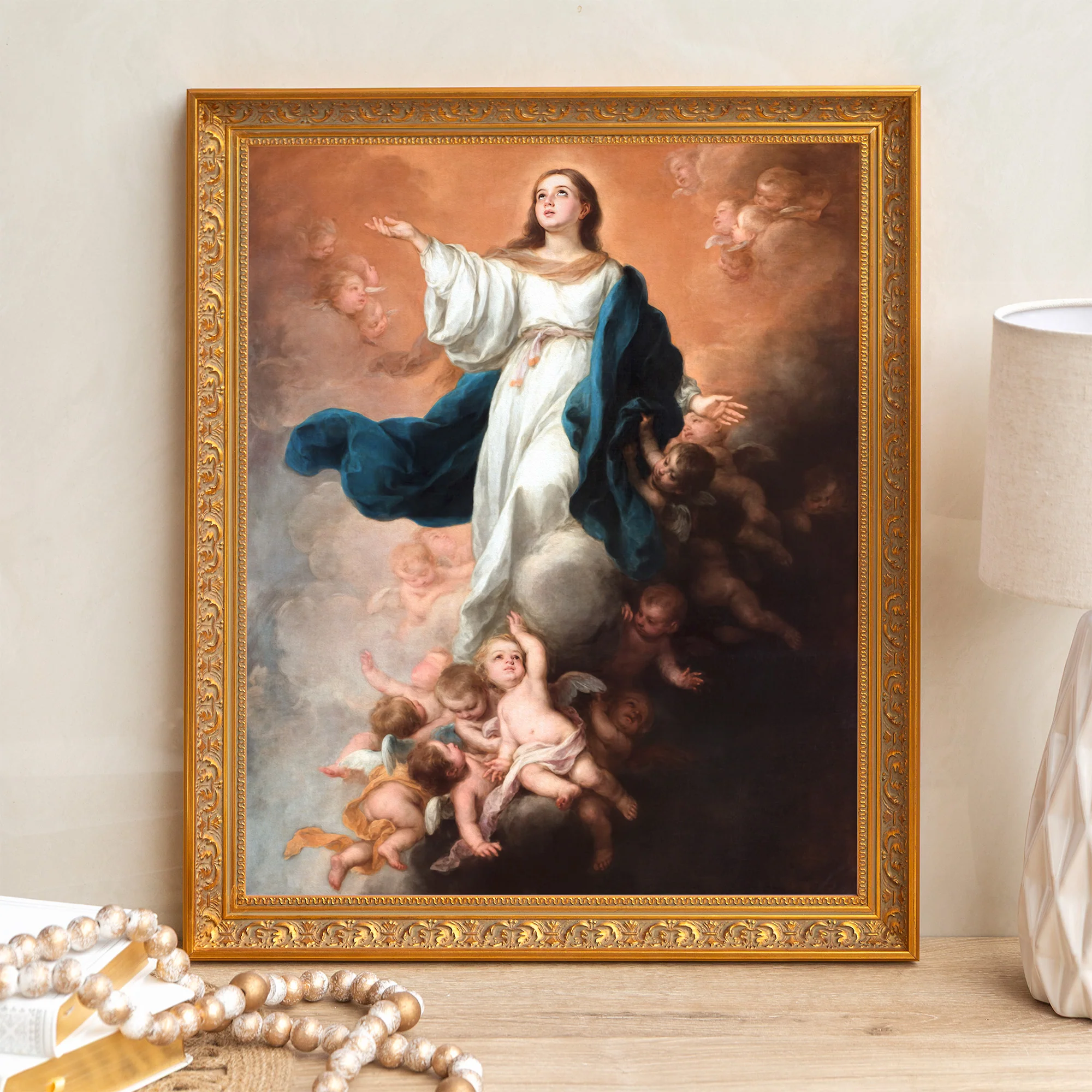 The Assumption of the Virgin Framed Canvas - Sacred Signature Collection - Image 7