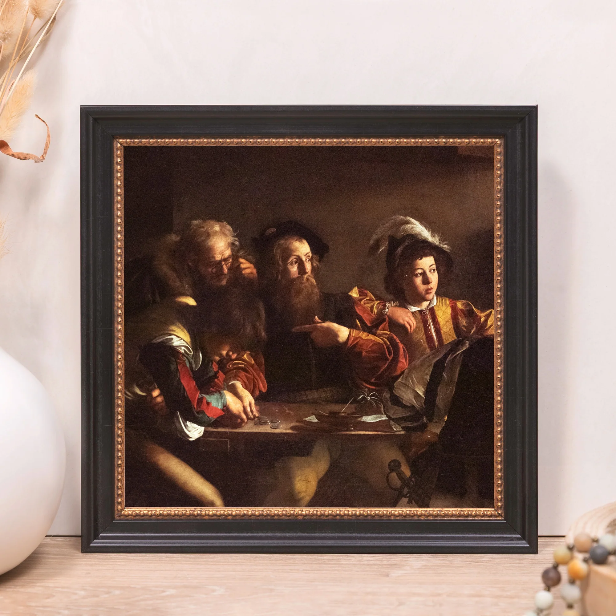 The Calling of St. Matthew Framed Canvas - Sacred Mini Collection - Image 11