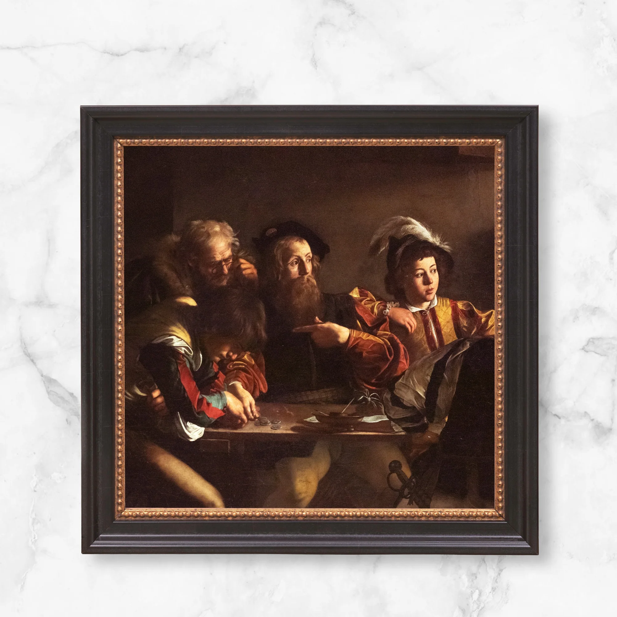 The Calling of St. Matthew Framed Canvas - Sacred Mini Collection - Image 12