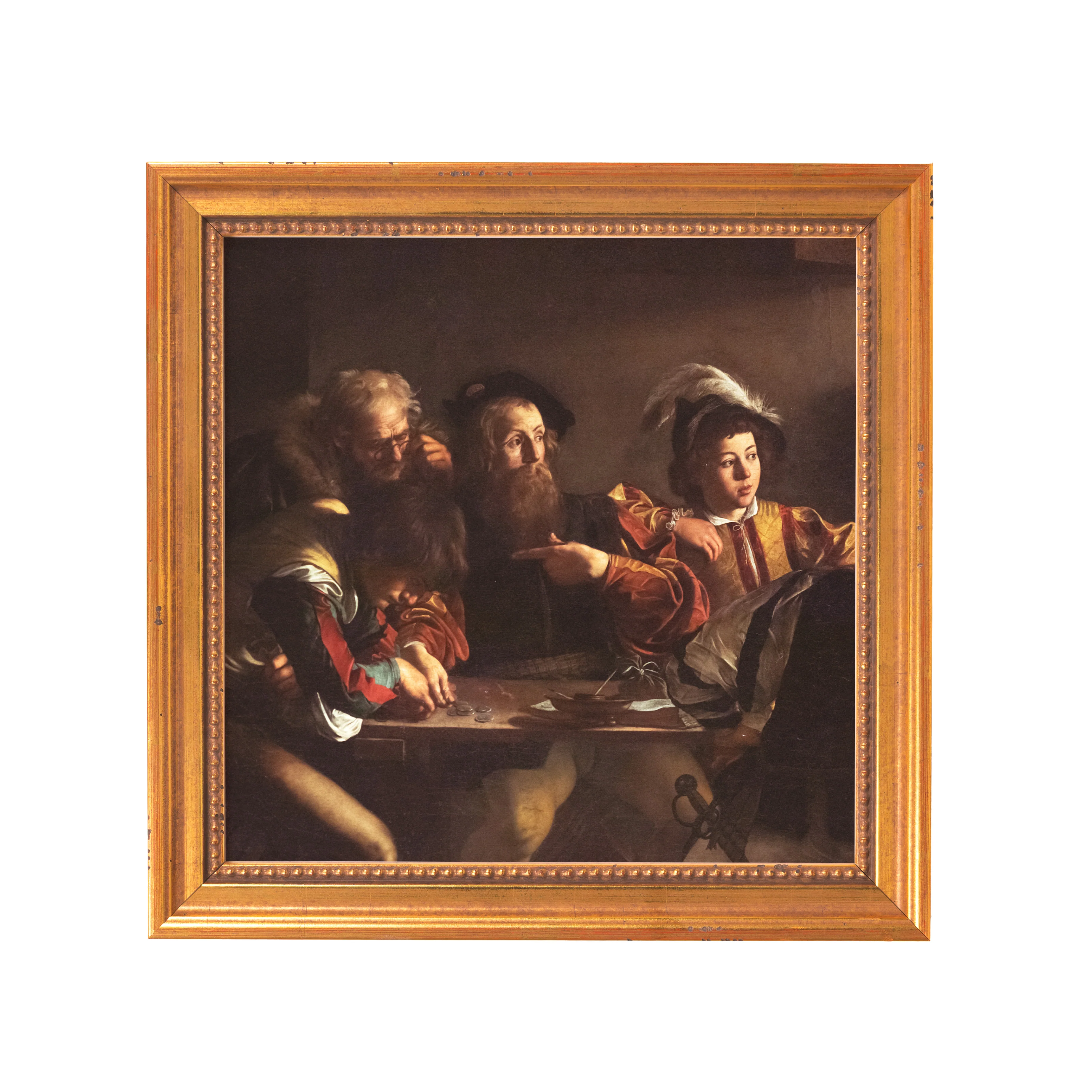 The Calling of St. Matthew Framed Canvas - Sacred Mini Collection - Image 3