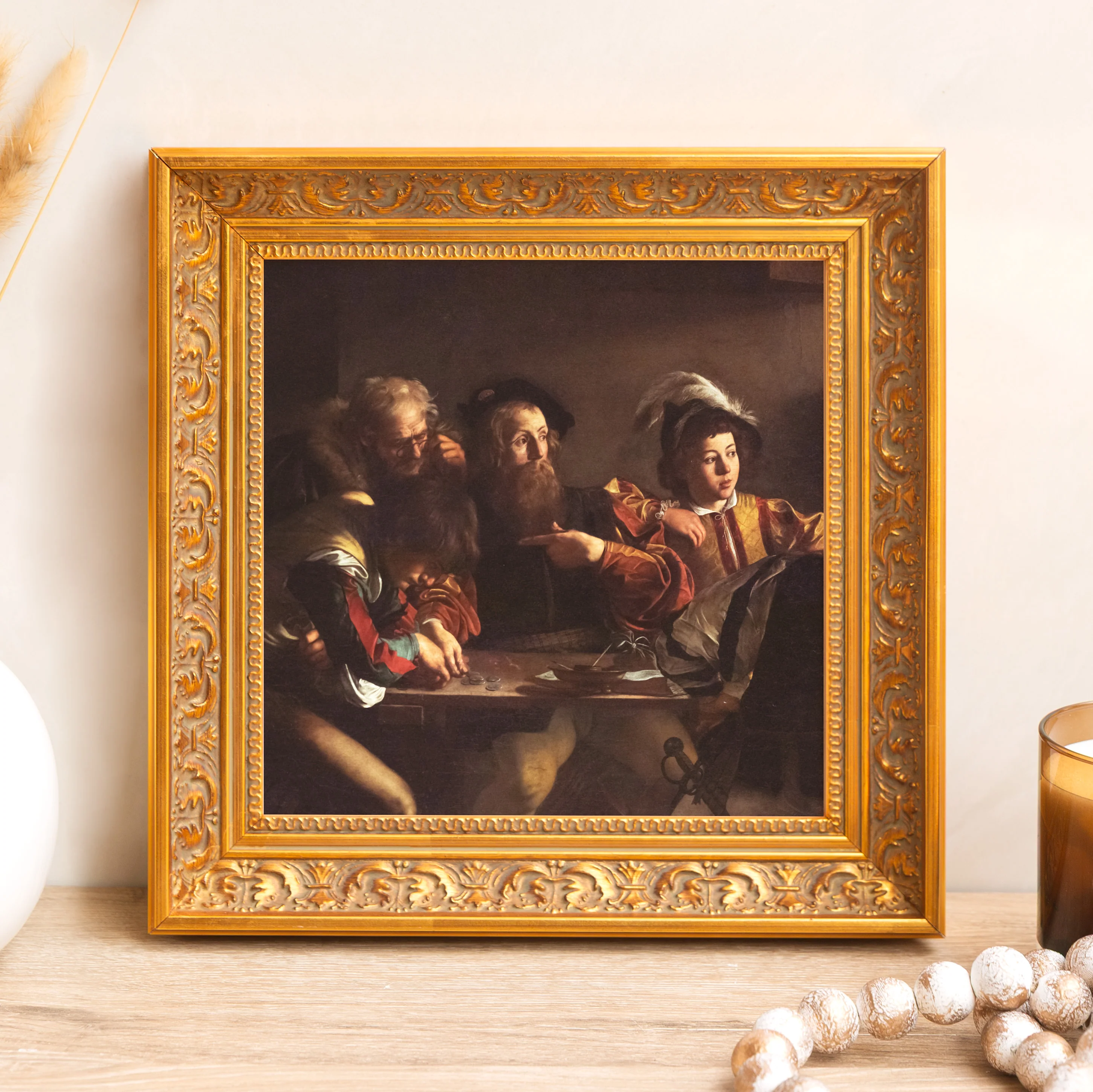 The Calling of St. Matthew Framed Canvas - Sacred Mini Collection - Image 7