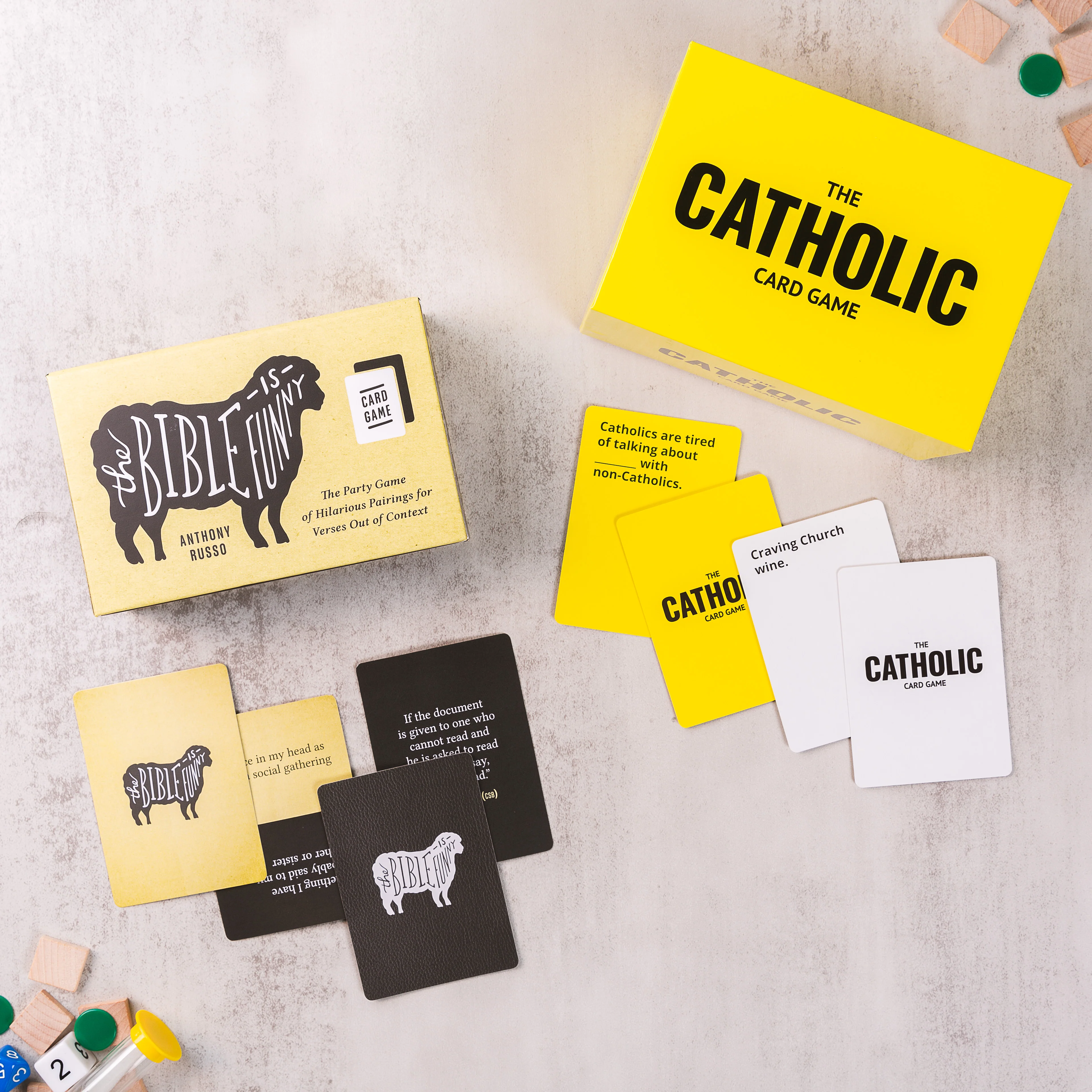 The Catholic Card Game & The Bible Is Funny Card Game (2 Gift Set)