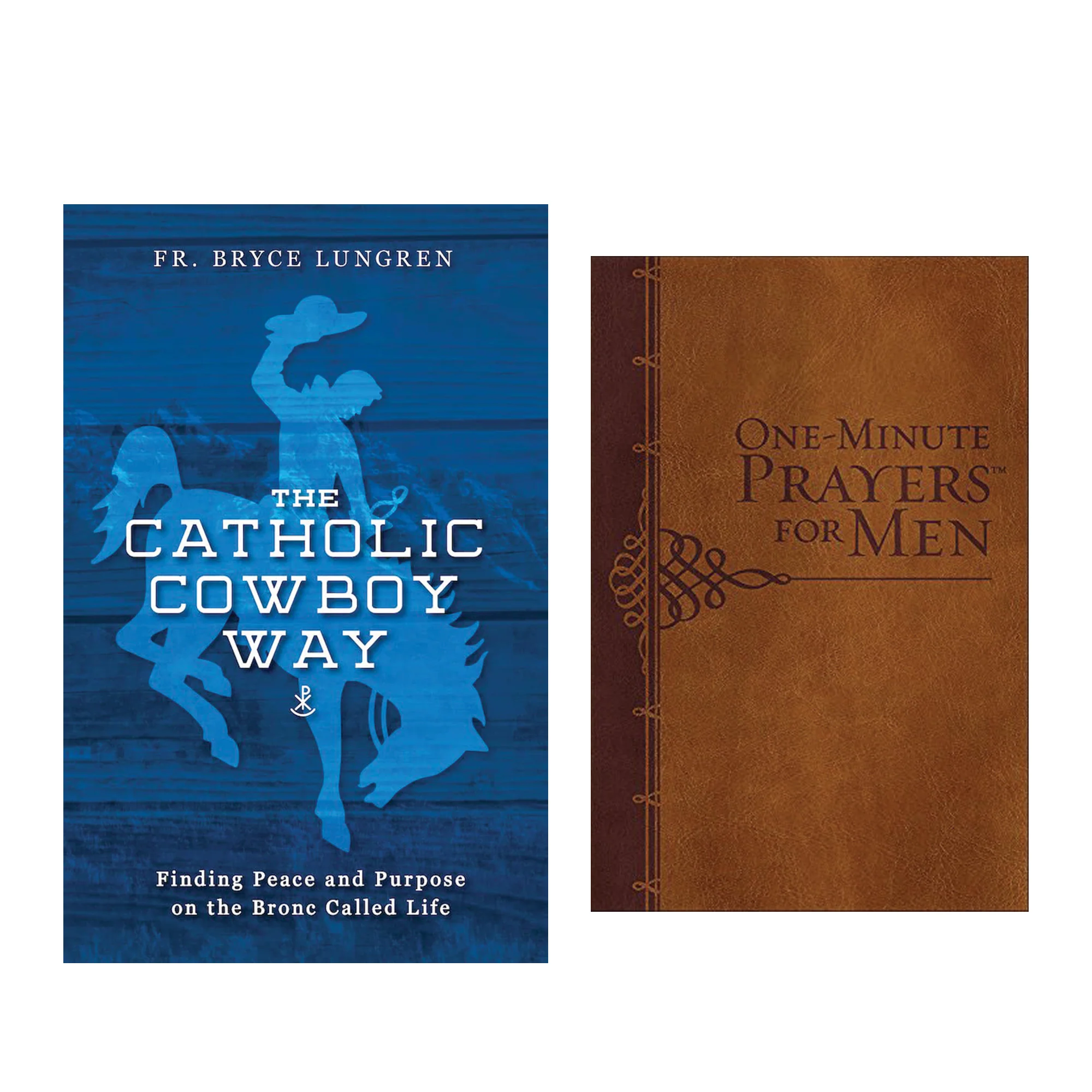 The Catholic Cowboy Way: Finding Peace & Purpose on the Bronc Called Life & One-Minute Prayers for Men - Gift Edition (2 Book Set) - Image 2