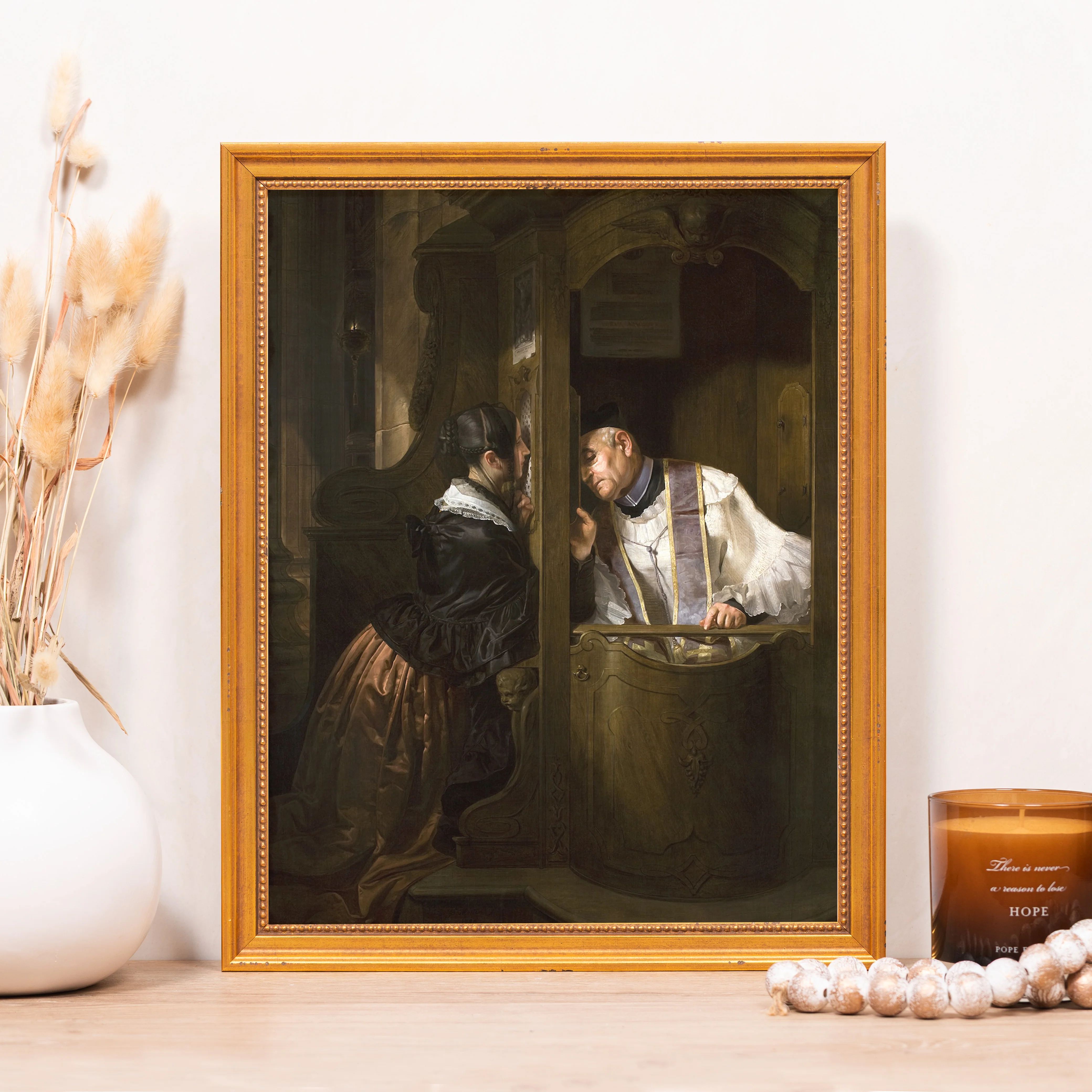 The Confession Framed Canvas - Sacred Classics Collection - Image 10