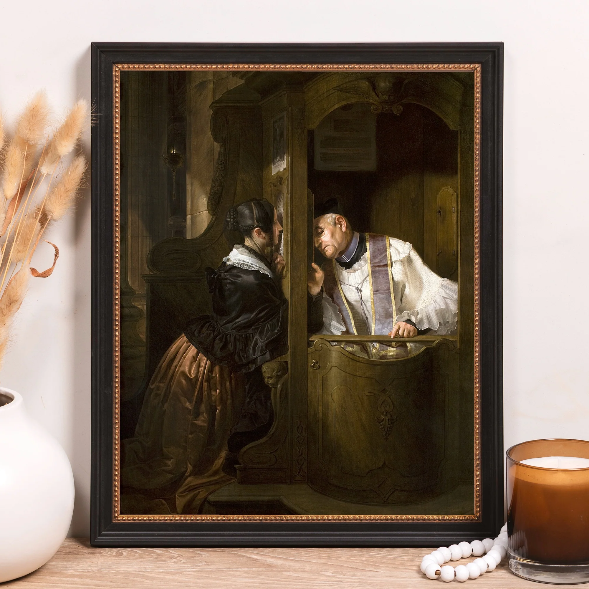 The Confession Framed Canvas - Sacred Classics Collection - Image 6