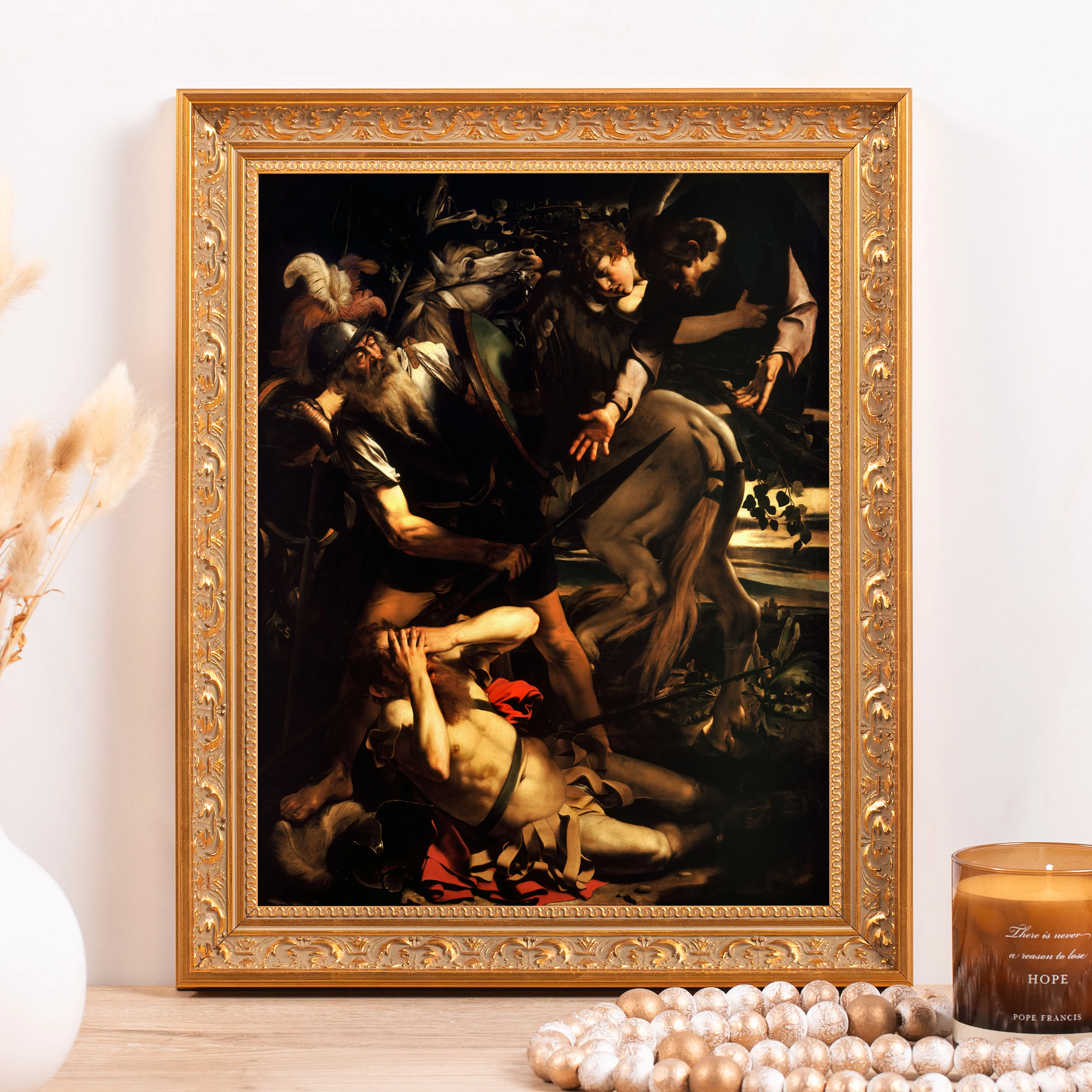 The Conversion of St. Paul Framed Canvas - Sacred Classics Collection