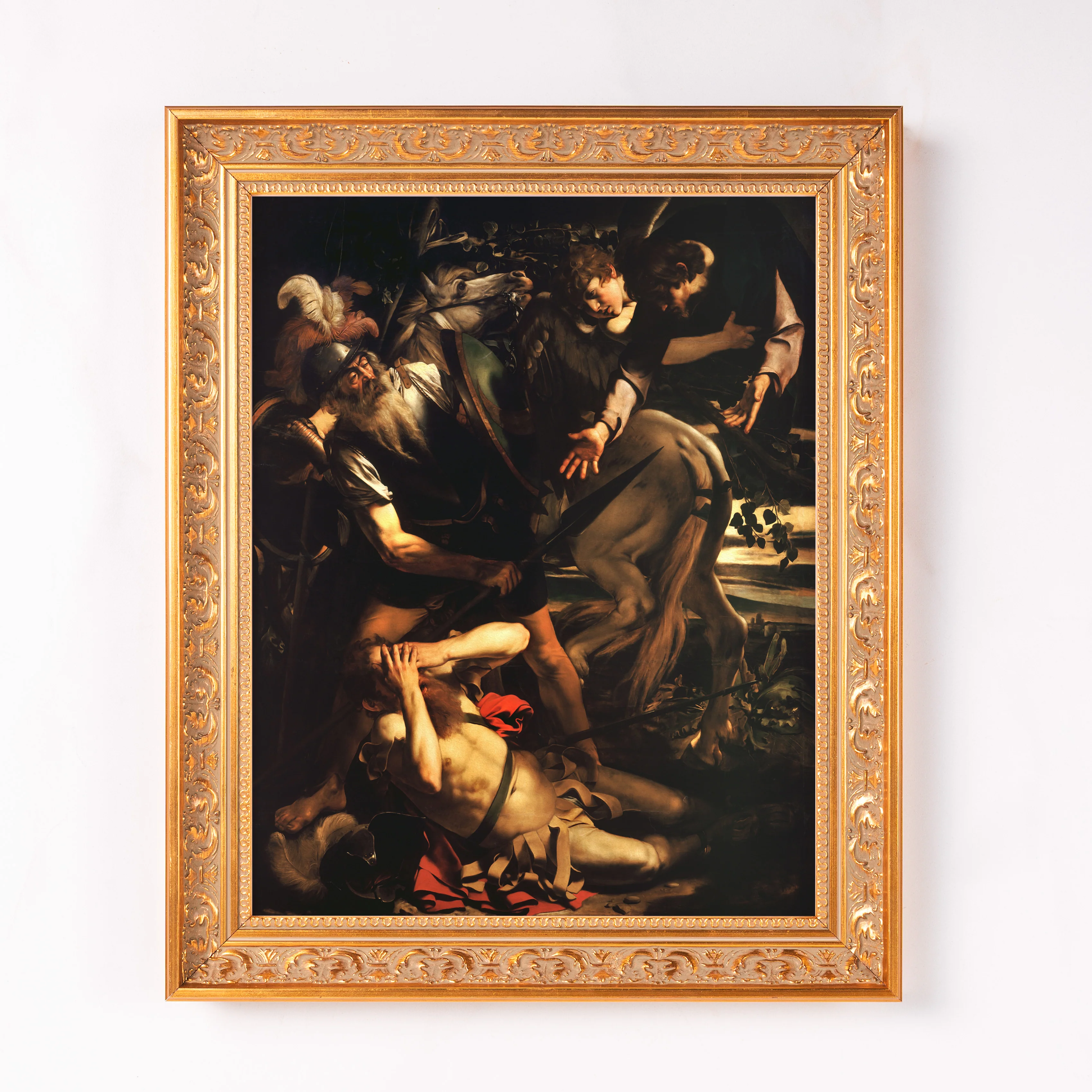 The Conversion of St. Paul Framed Canvas - Sacred Classics Collection - Image 2