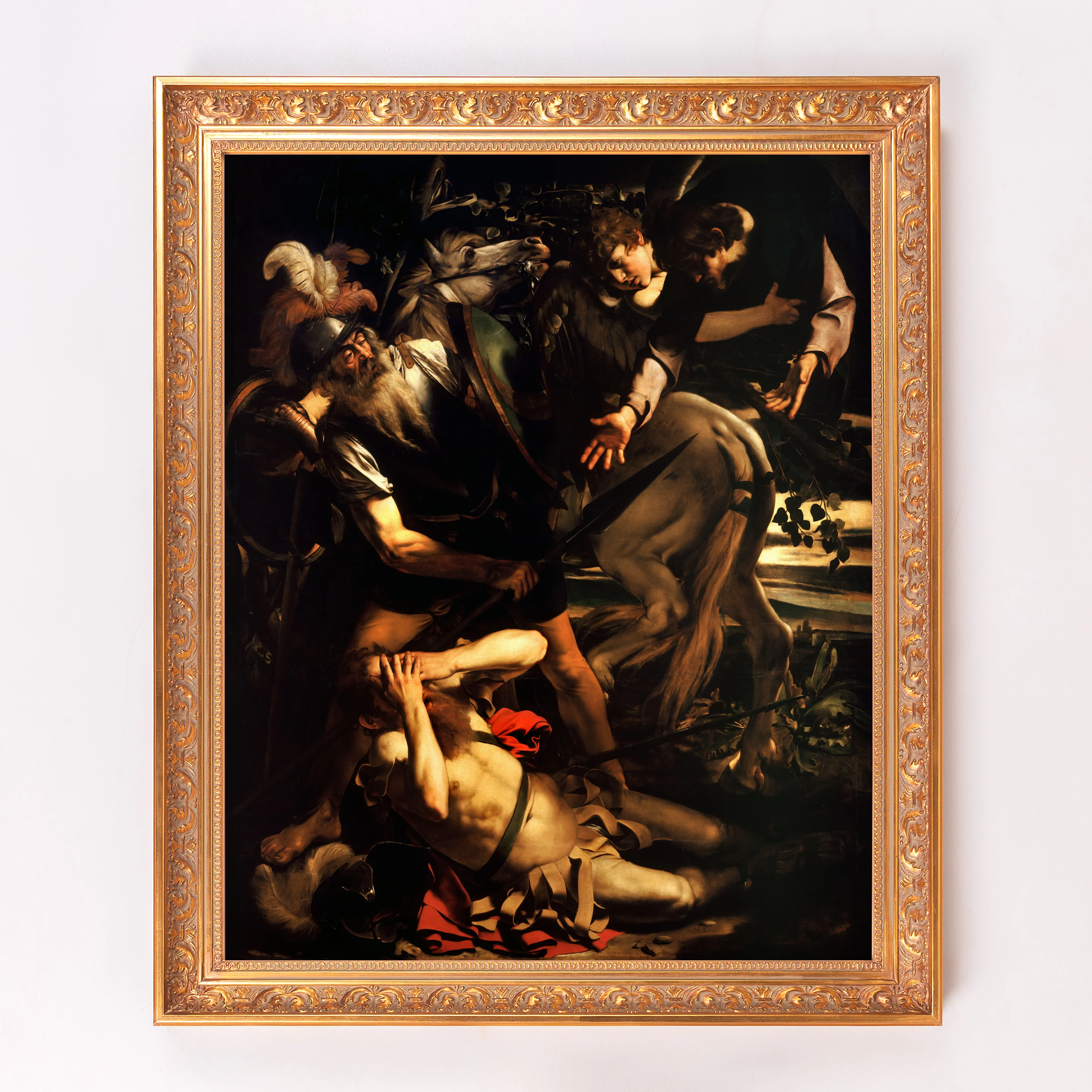 The Conversion of St. Paul Framed Canvas - Sacred Signature Collection