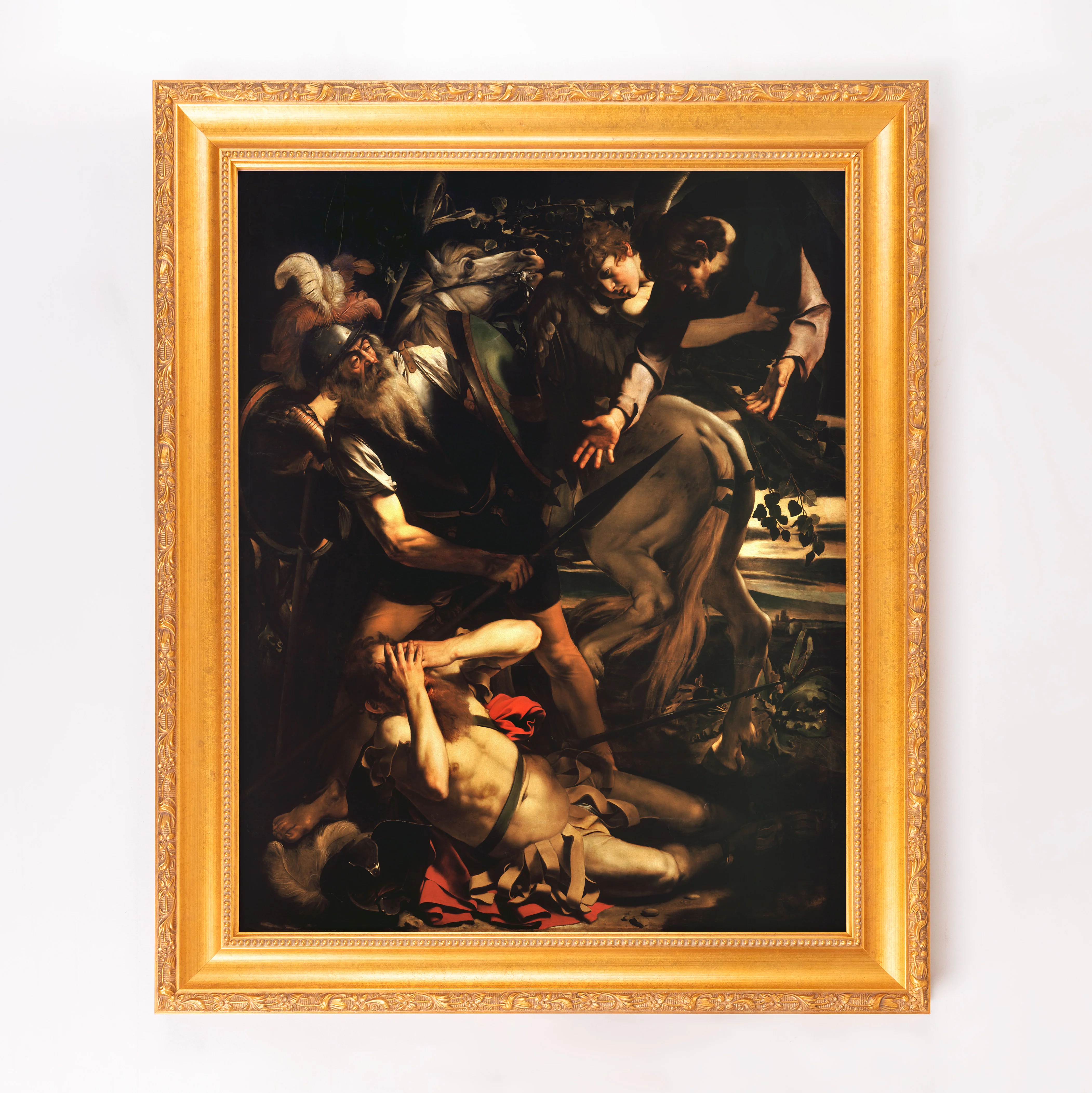 The Conversion of St. Paul Framed Canvas - Sacred Signature Collection - Image 4