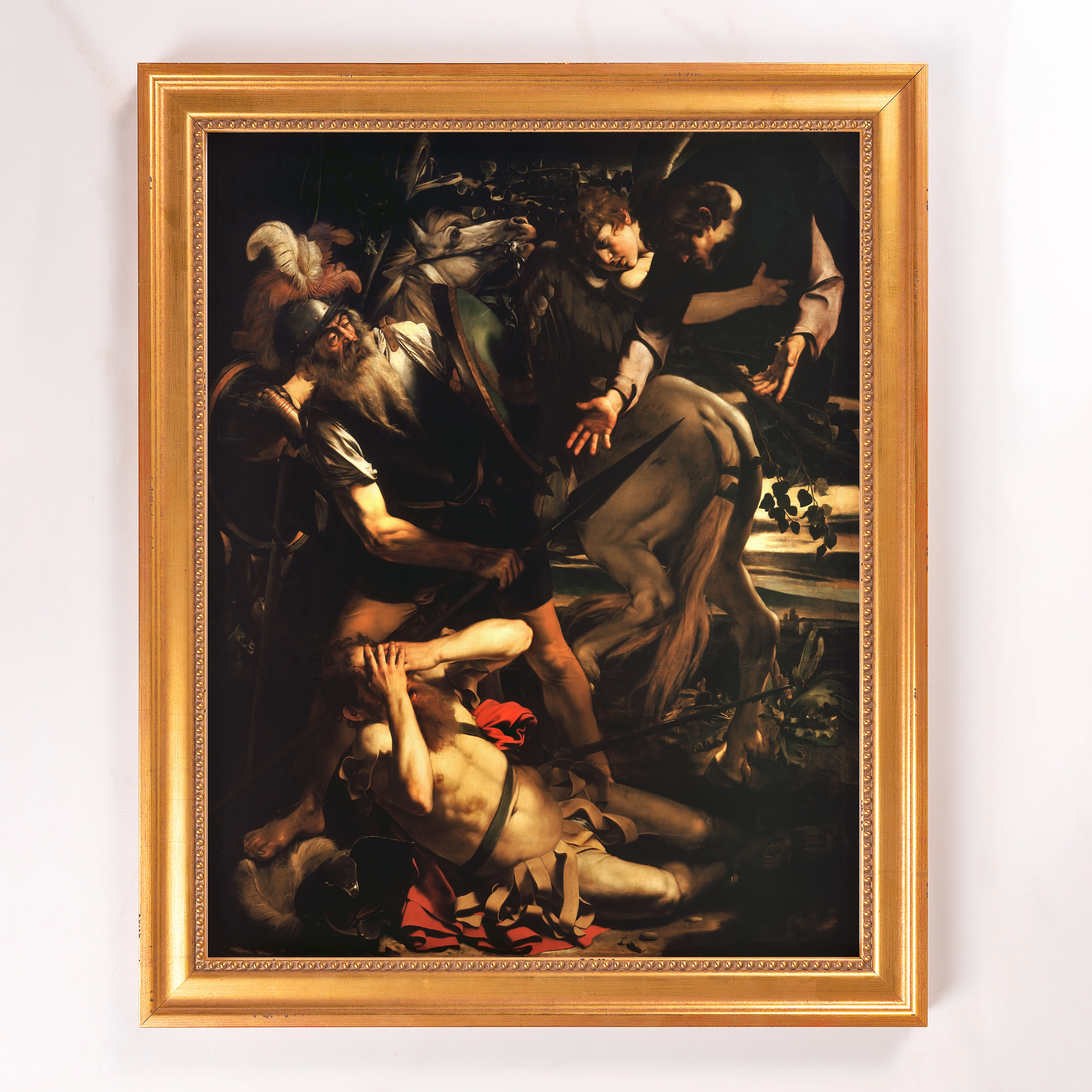 The Conversion of St. Paul Framed Canvas - Sacred Signature Collection - Image 7