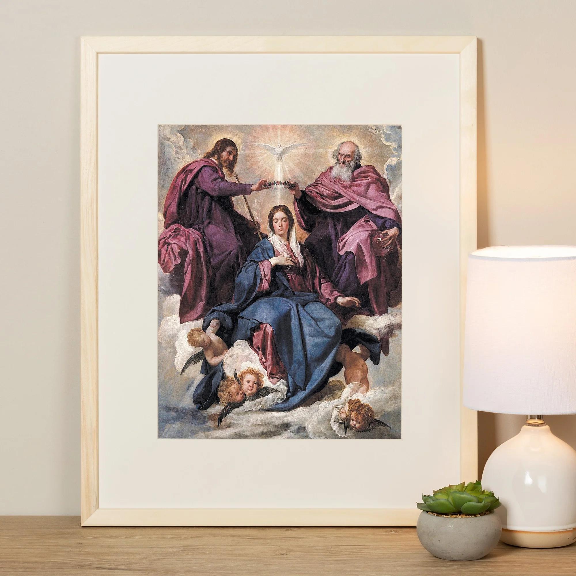 The Coronation of the Virgin Framed Print - Image 3