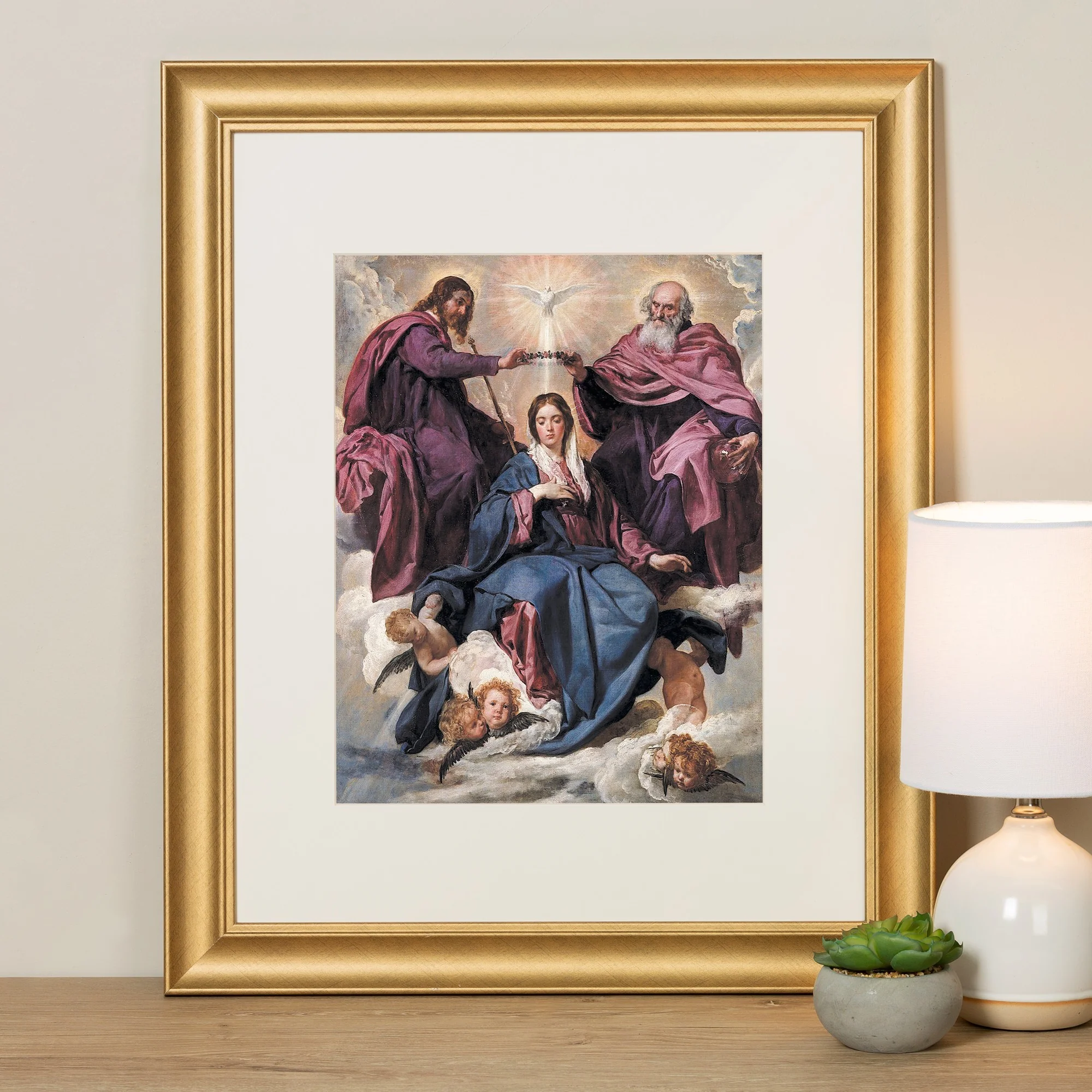 The Coronation of the Virgin Framed Print - Image 5
