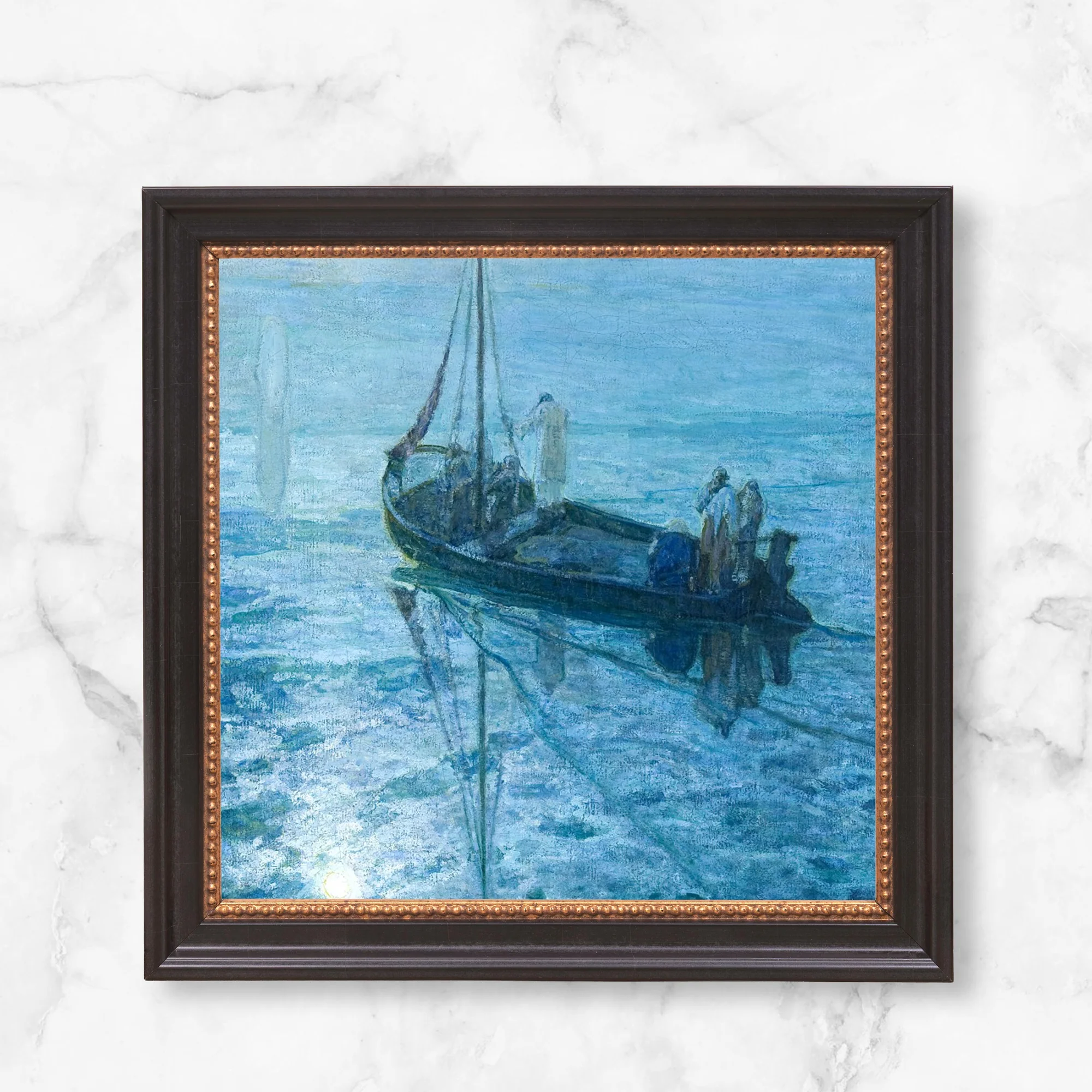 The Disciples See Christ Walking on Water Framed Canvas - Sacred Mini Collection - Image 11