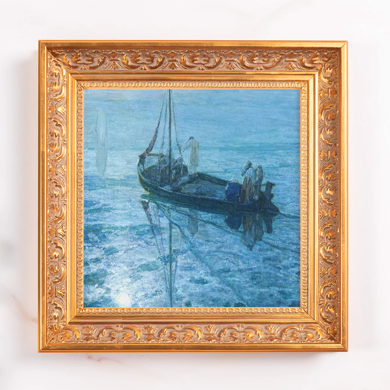 The Disciples See Christ Walking on Water Framed Canvas - Sacred Mini Collection - Image 2