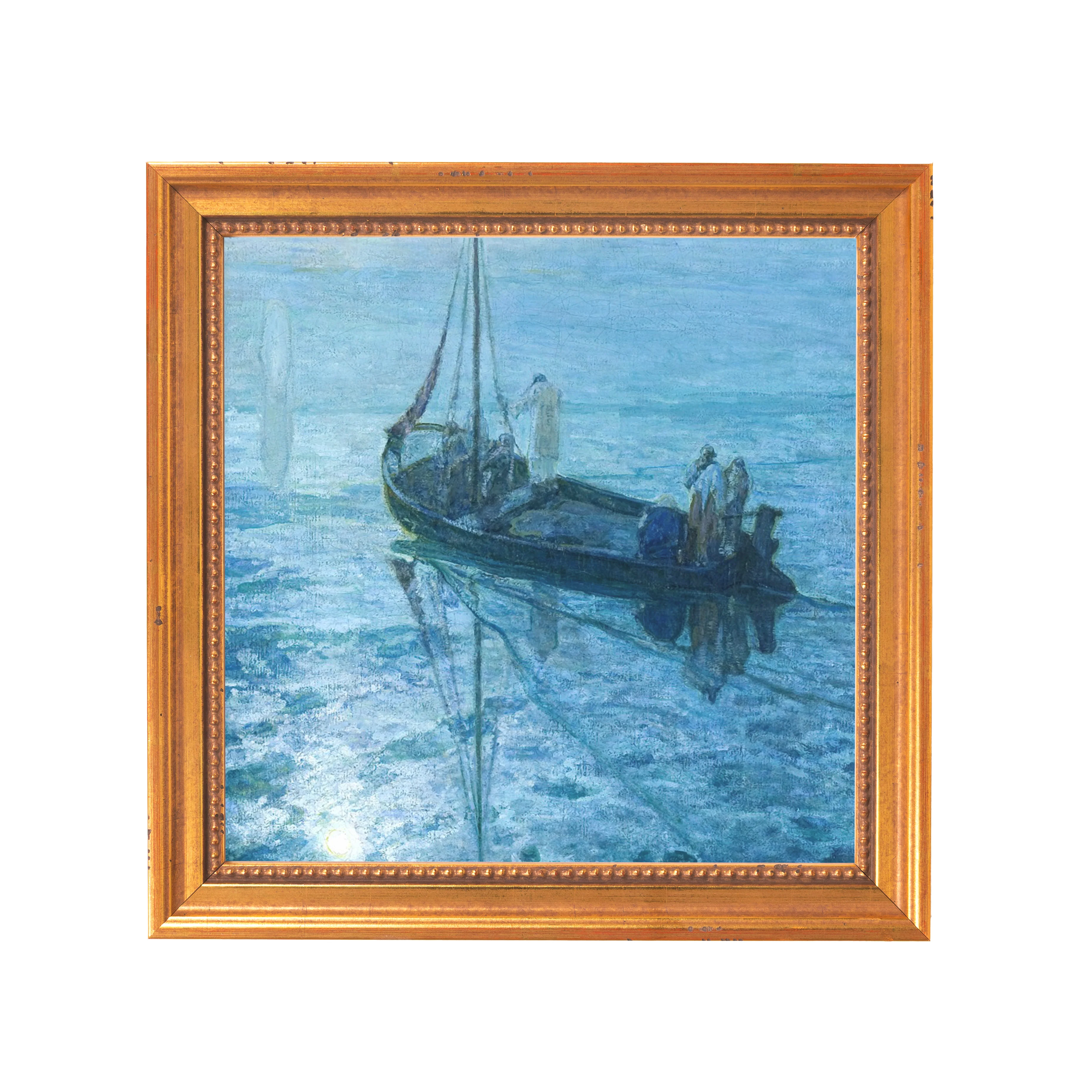 The Disciples See Christ Walking on Water Framed Canvas - Sacred Mini Collection - Image 6