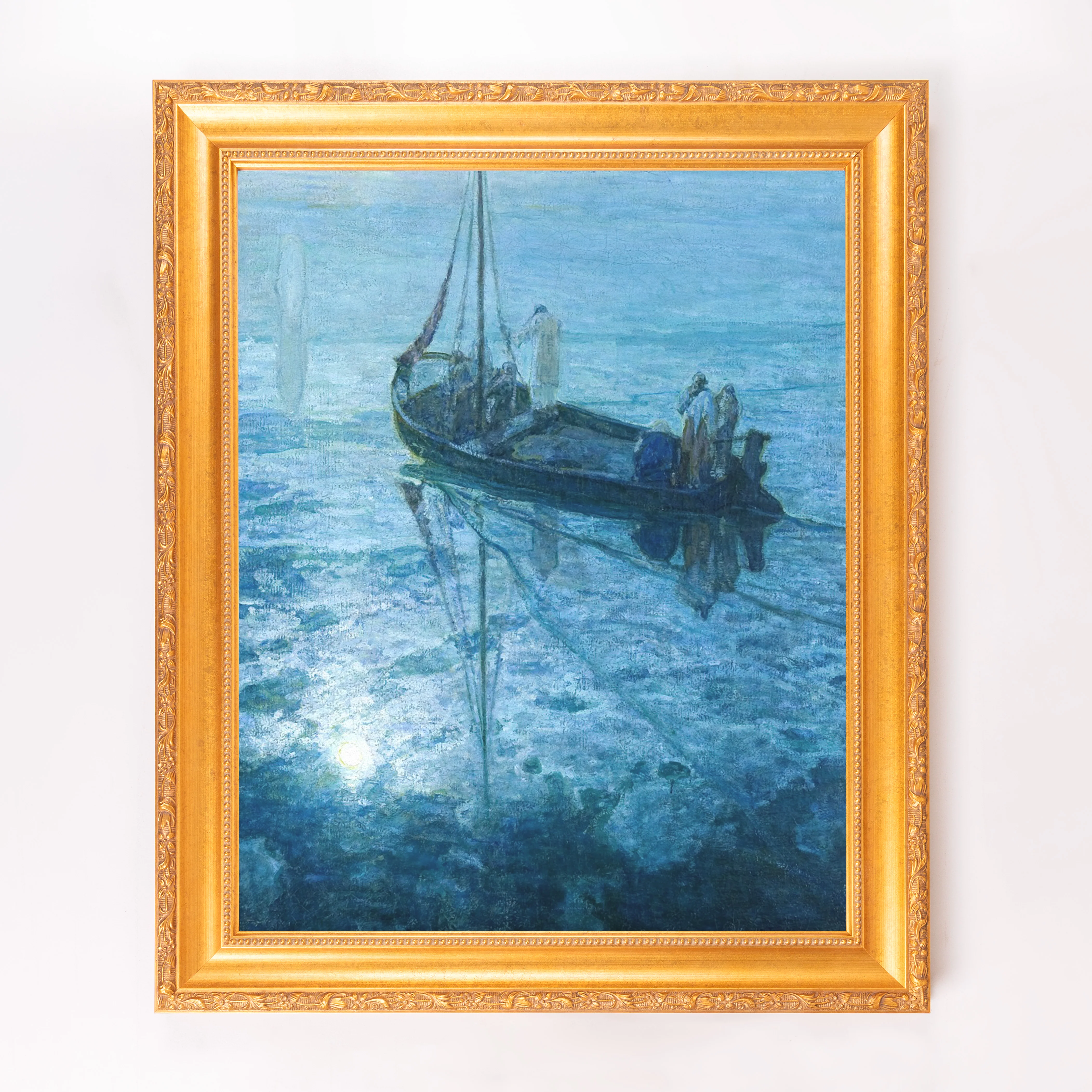 The Disciples See Christ Walking on Water Framed Canvas - Sacred Signature Collection - Image 5