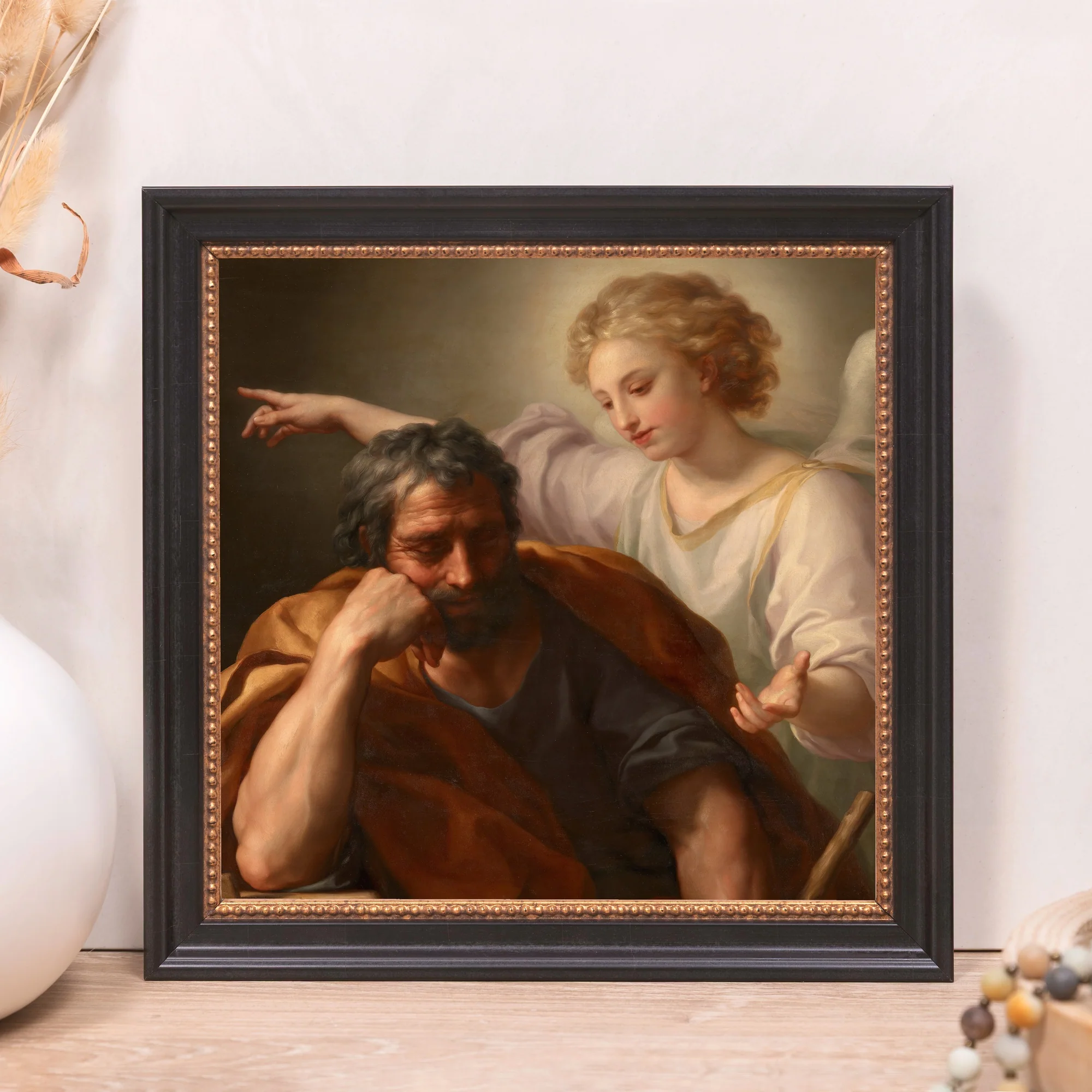 The Dream of Joseph Framed Canvas - Sacred Mini Collection - Image 10