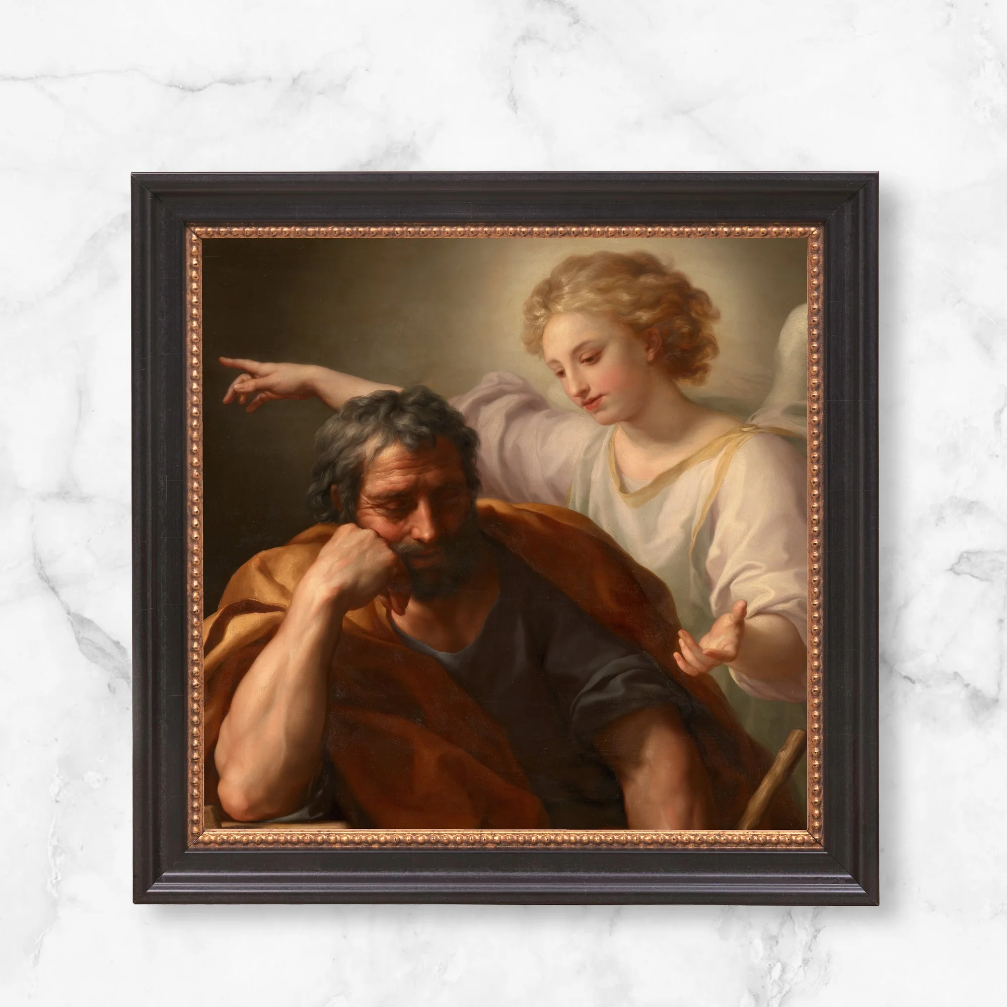 The Dream of Joseph Framed Canvas - Sacred Mini Collection - Image 11