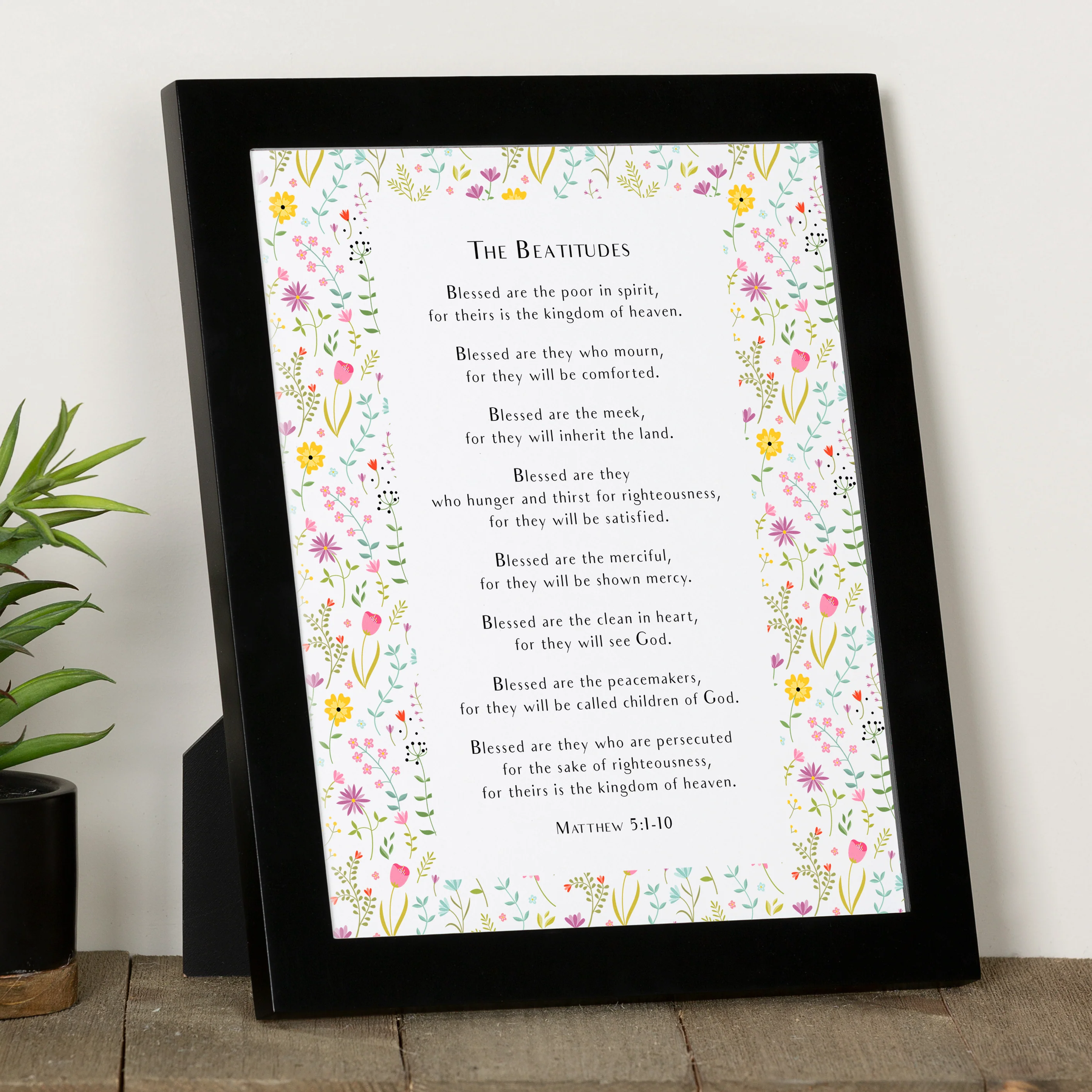 The Eight Beatitudes Floral Print - Image 2