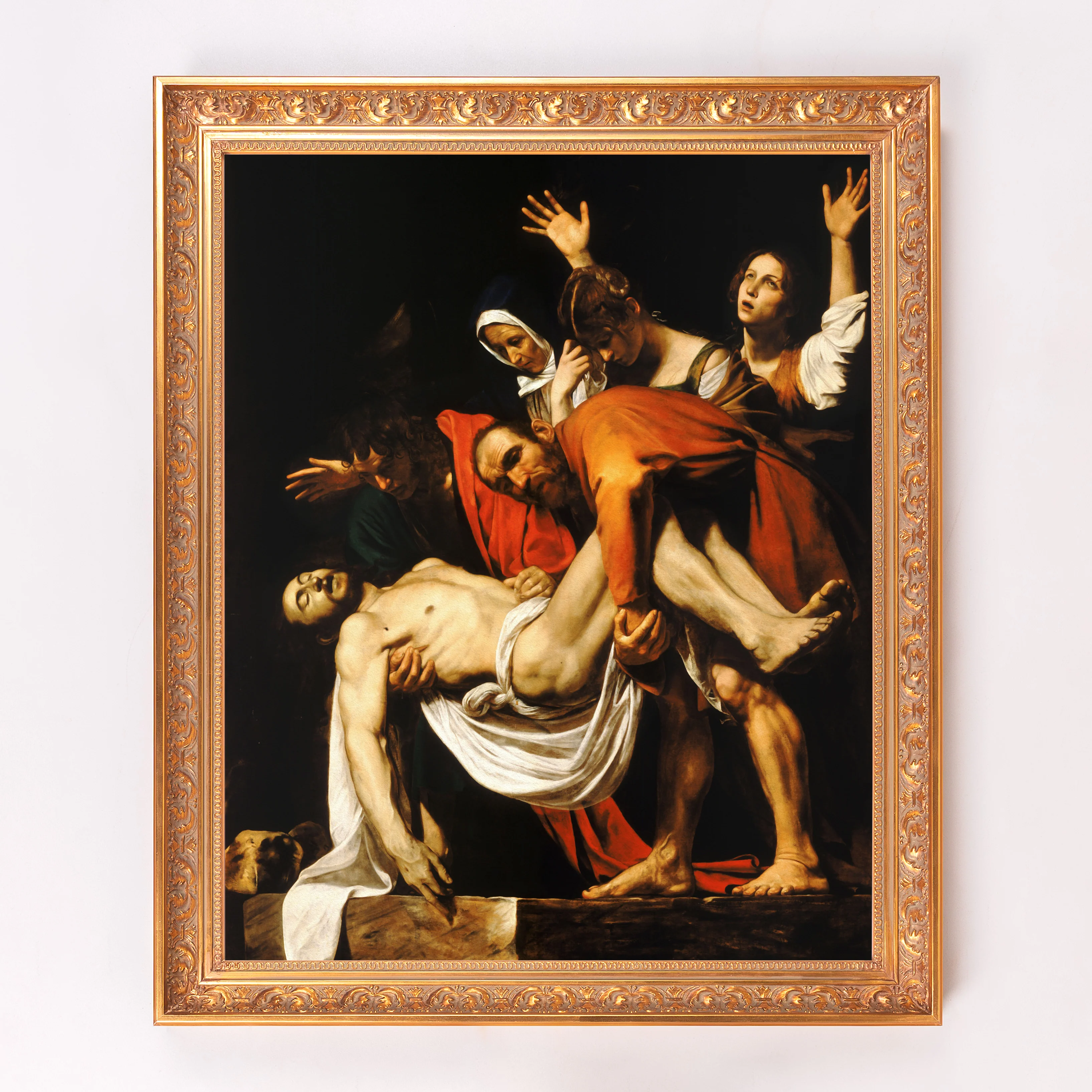 The Entombment of Christ Framed Canvas - Sacred Signature Collection - Image 2
