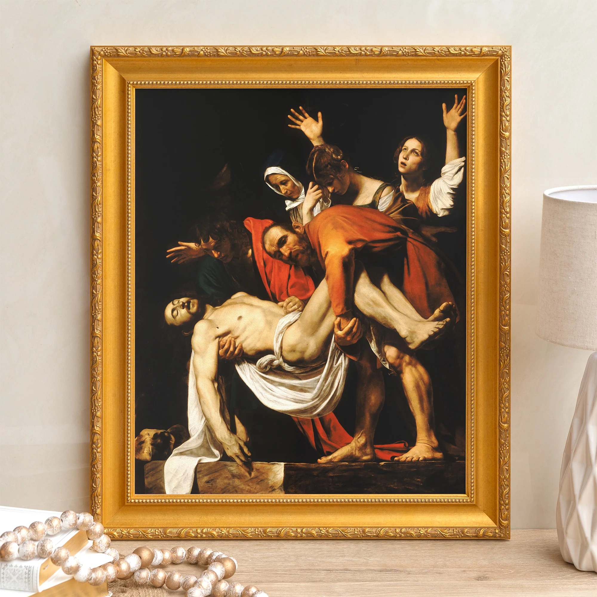 The Entombment of Christ Framed Canvas - Sacred Signature Collection - Image 4