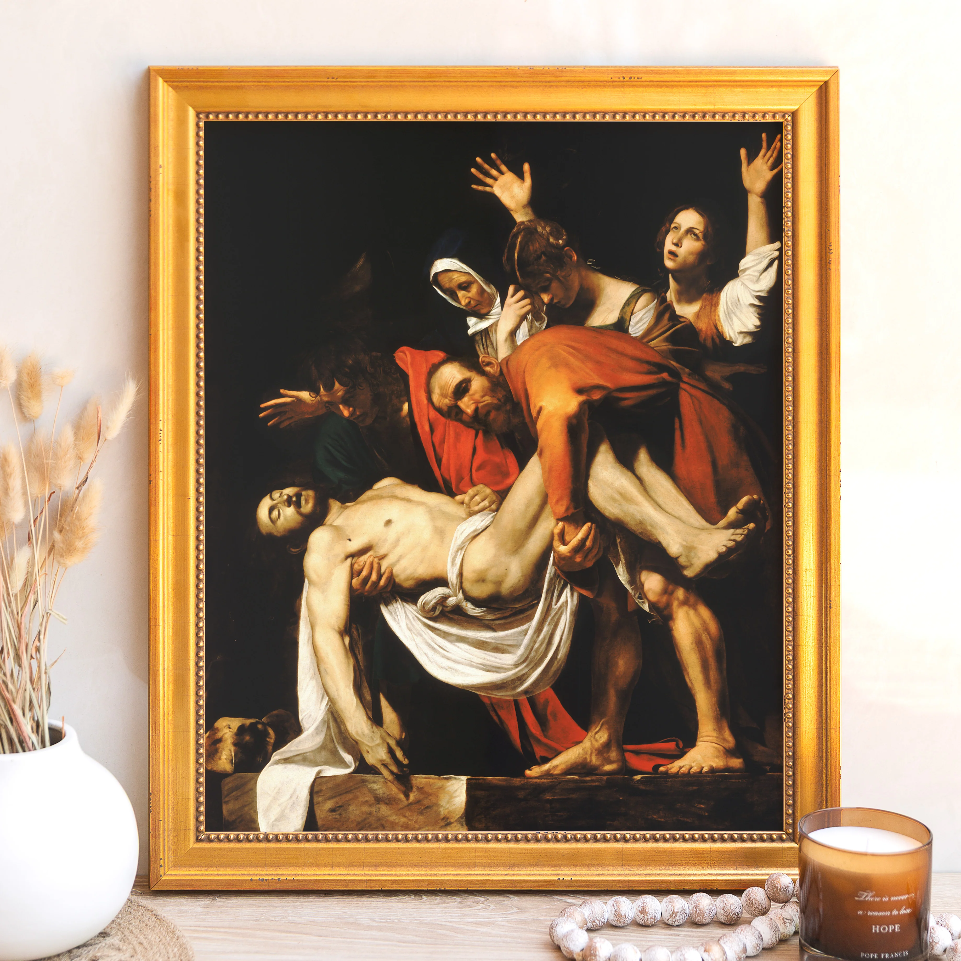 The Entombment of Christ Framed Canvas - Sacred Signature Collection - Image 7