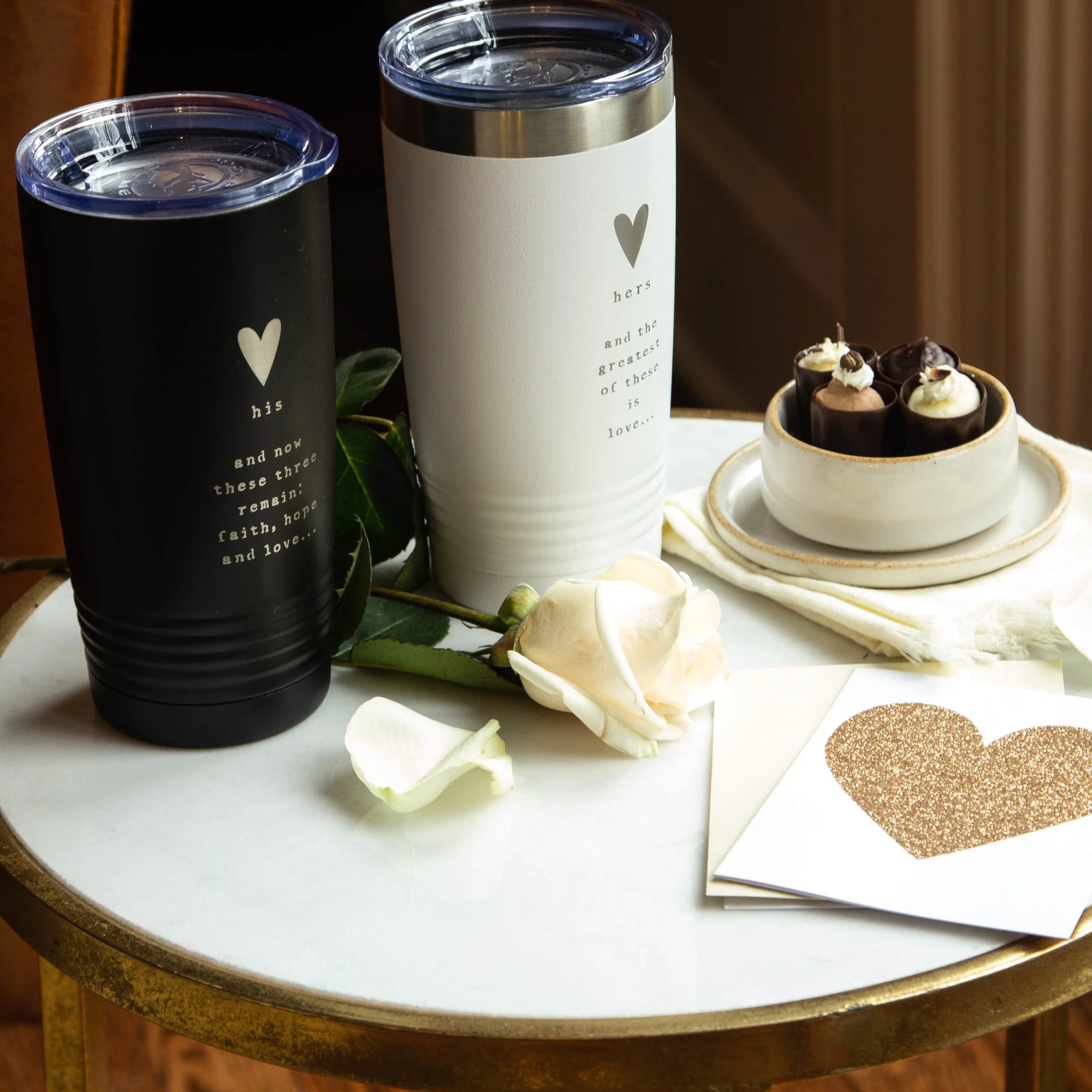 The Greatest of These His & Hers Insulated 20 oz. Tumblers Set - Image 2