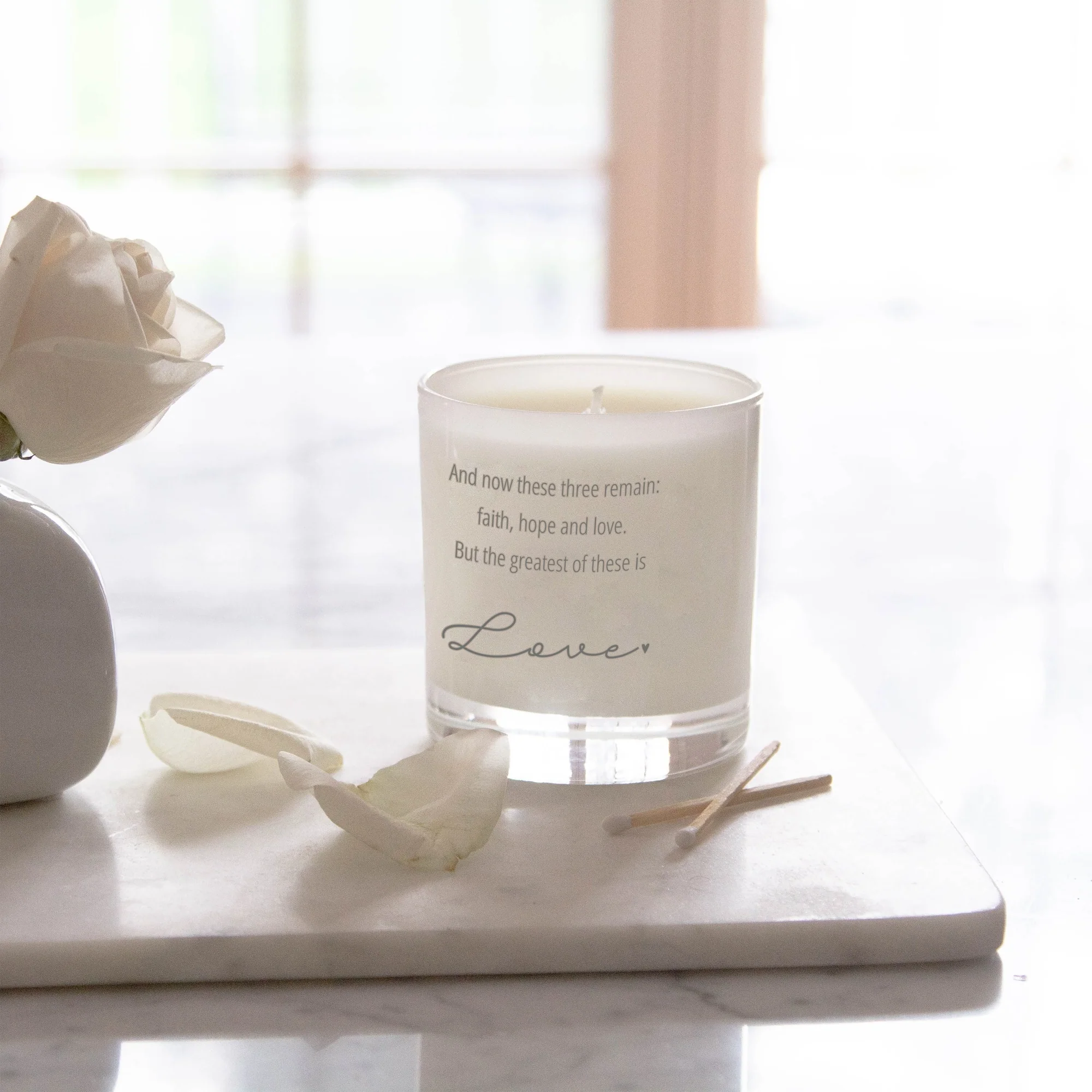 The Greatest Of These Is Love Candle - Image 2