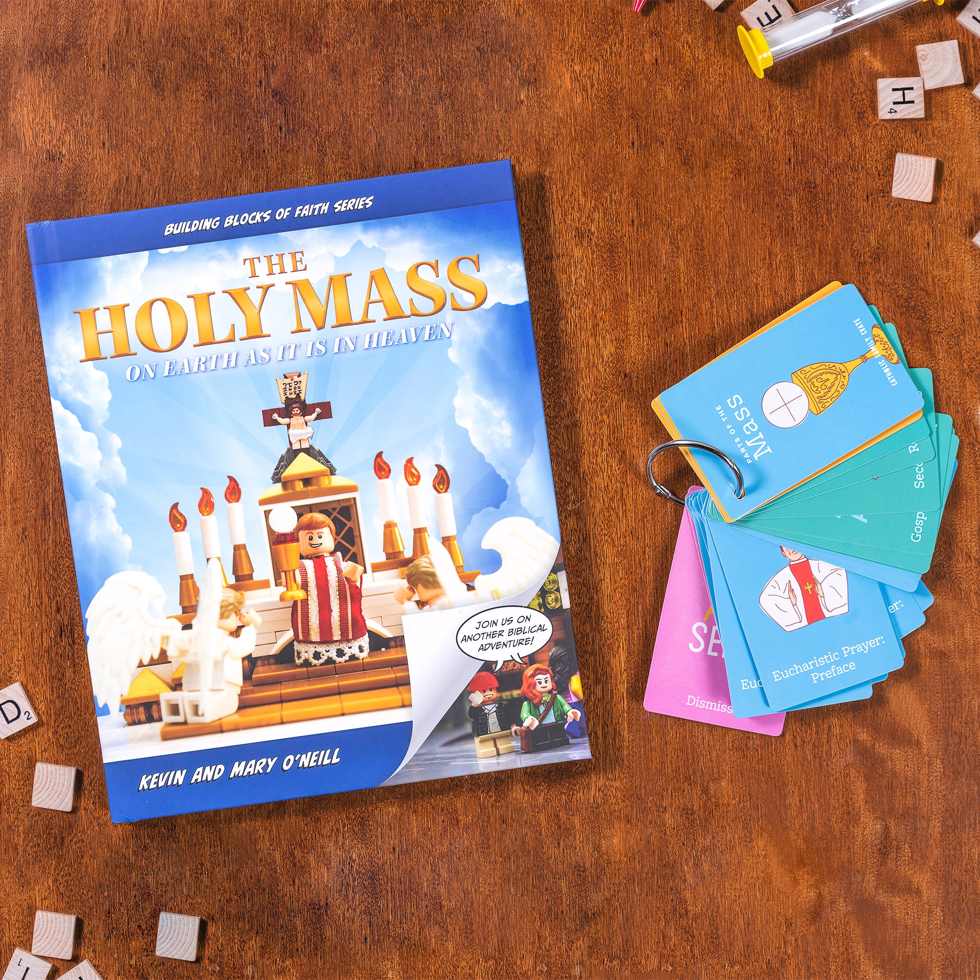 The Holy Mass: On Earth As It Is In Heaven Book & Parts of the Mass Flip Card Ring Gift Set
