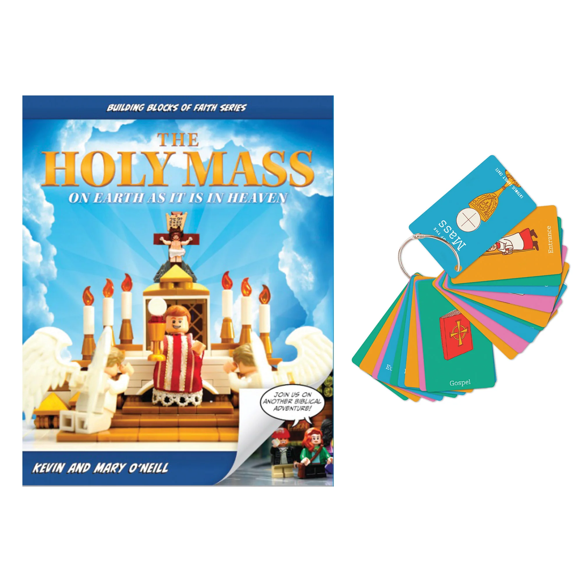 The Holy Mass: On Earth As It Is In Heaven Book & Parts of the Mass Flip Card Ring Gift Set - Image 2