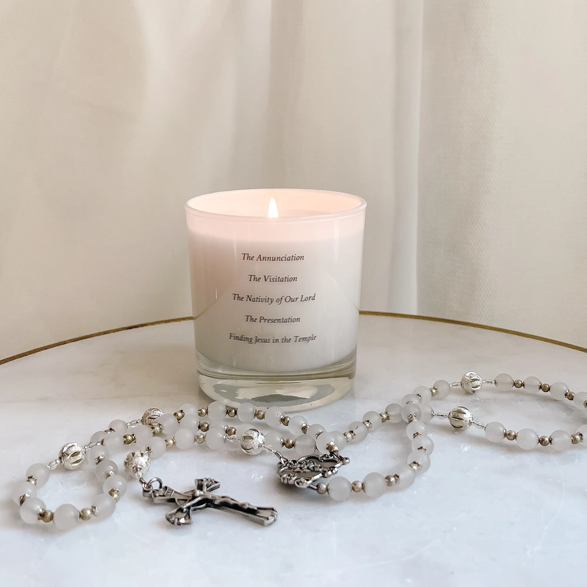 The Joyful Mysteries Scented Candle - Image 2