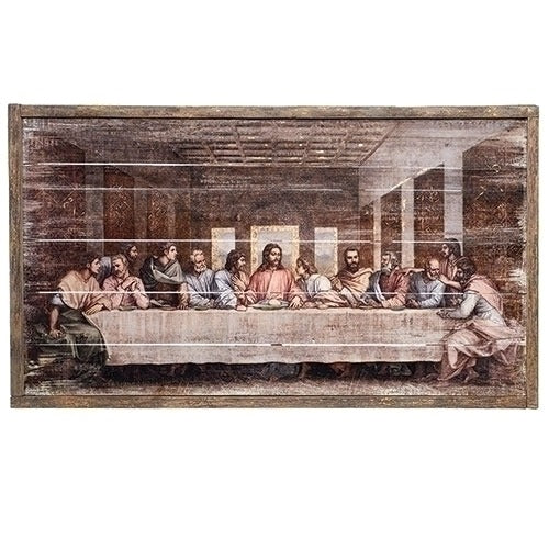 The Last Supper Wood Plaque