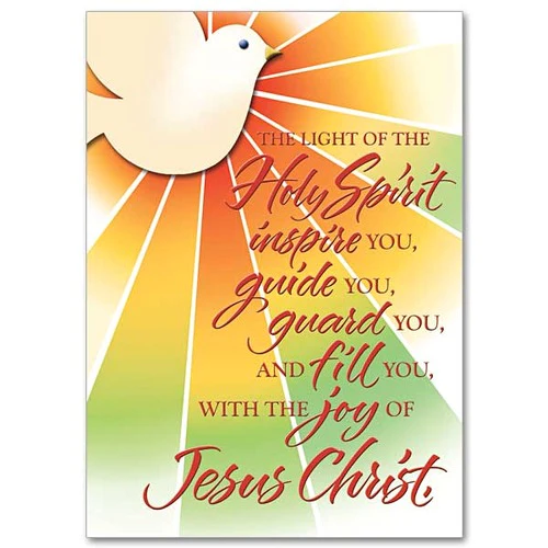 The Light of the Holy Spirit Inspire You Confirmation Card - Image 2