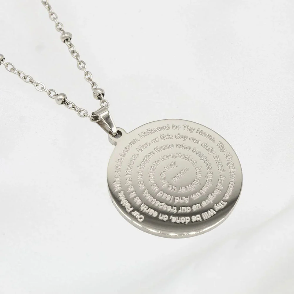 The Lord's Prayer Necklace - Silver or Gold - Image 9