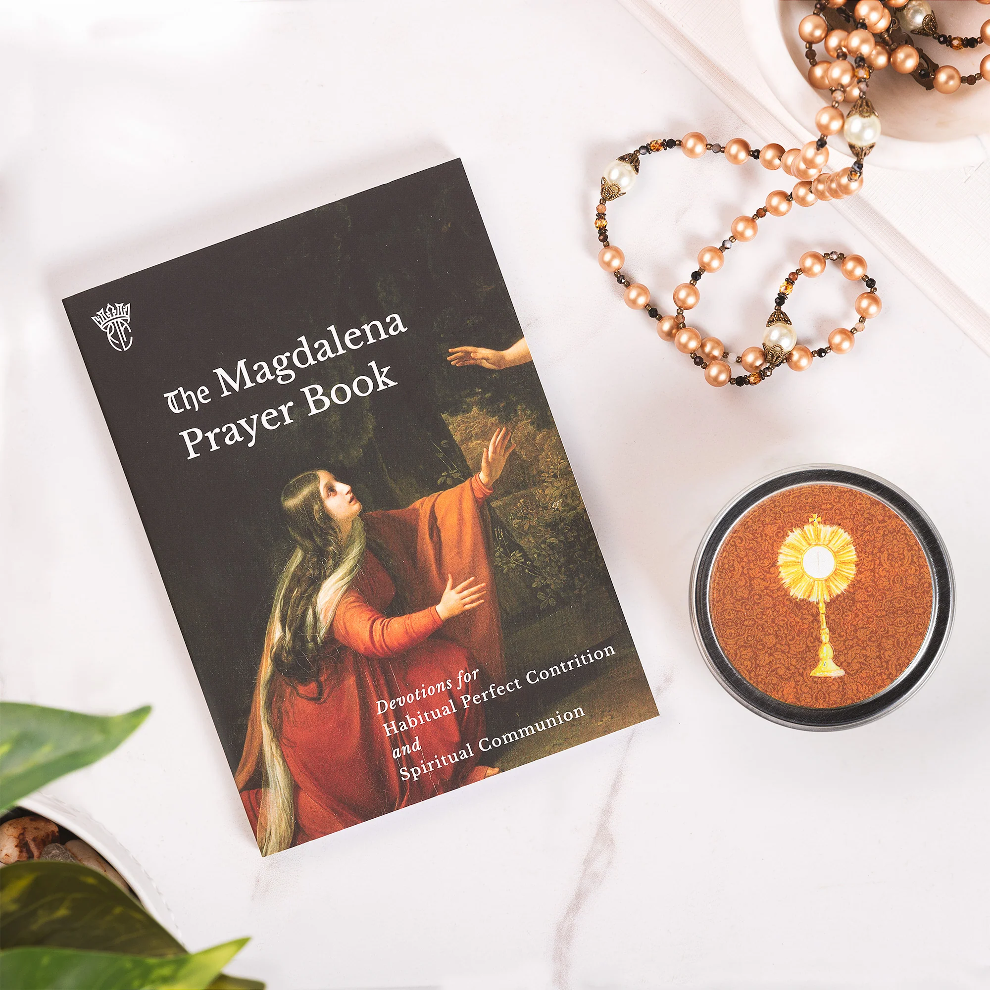The Magdalena Prayer Book & Silver Adoration Candle Tin (Gift Set)