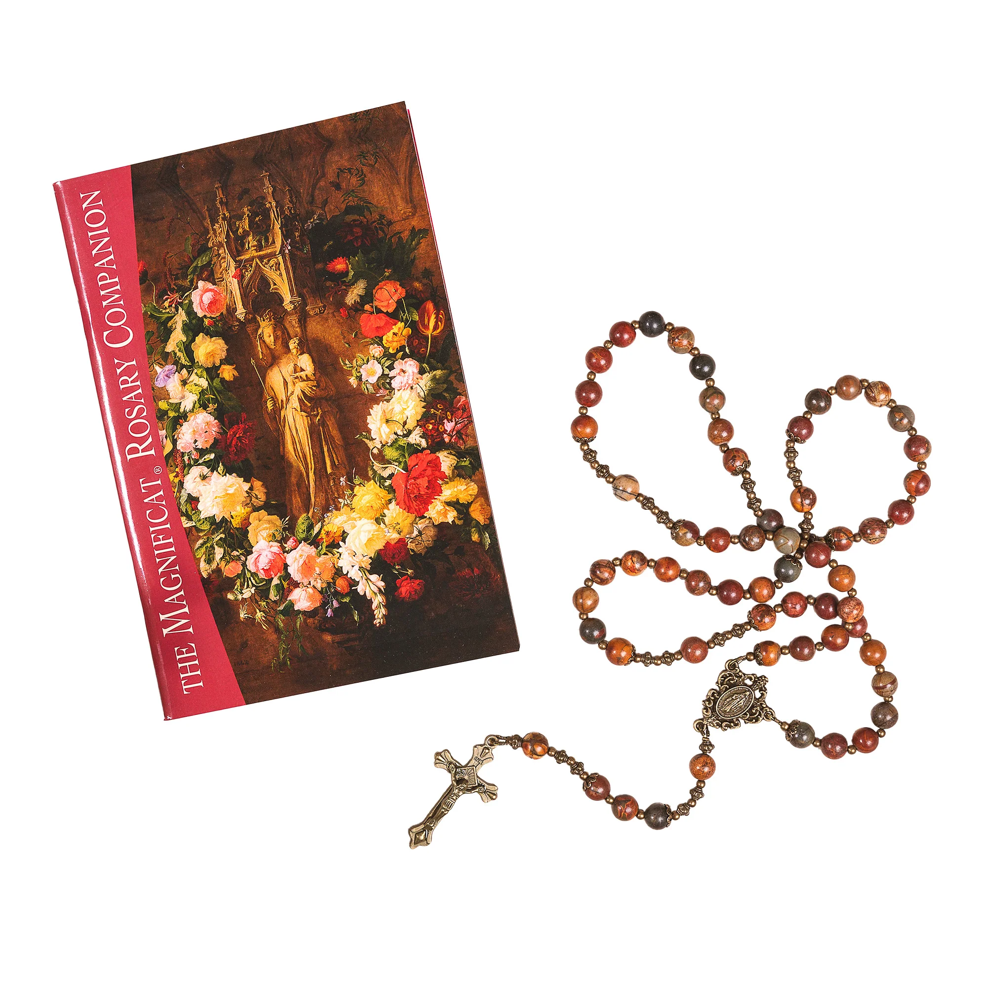 The Magnificat Rosary Companion & Antique Bronze & Red Turquoise Miraculous Rosary (Gift Set) - Image 2