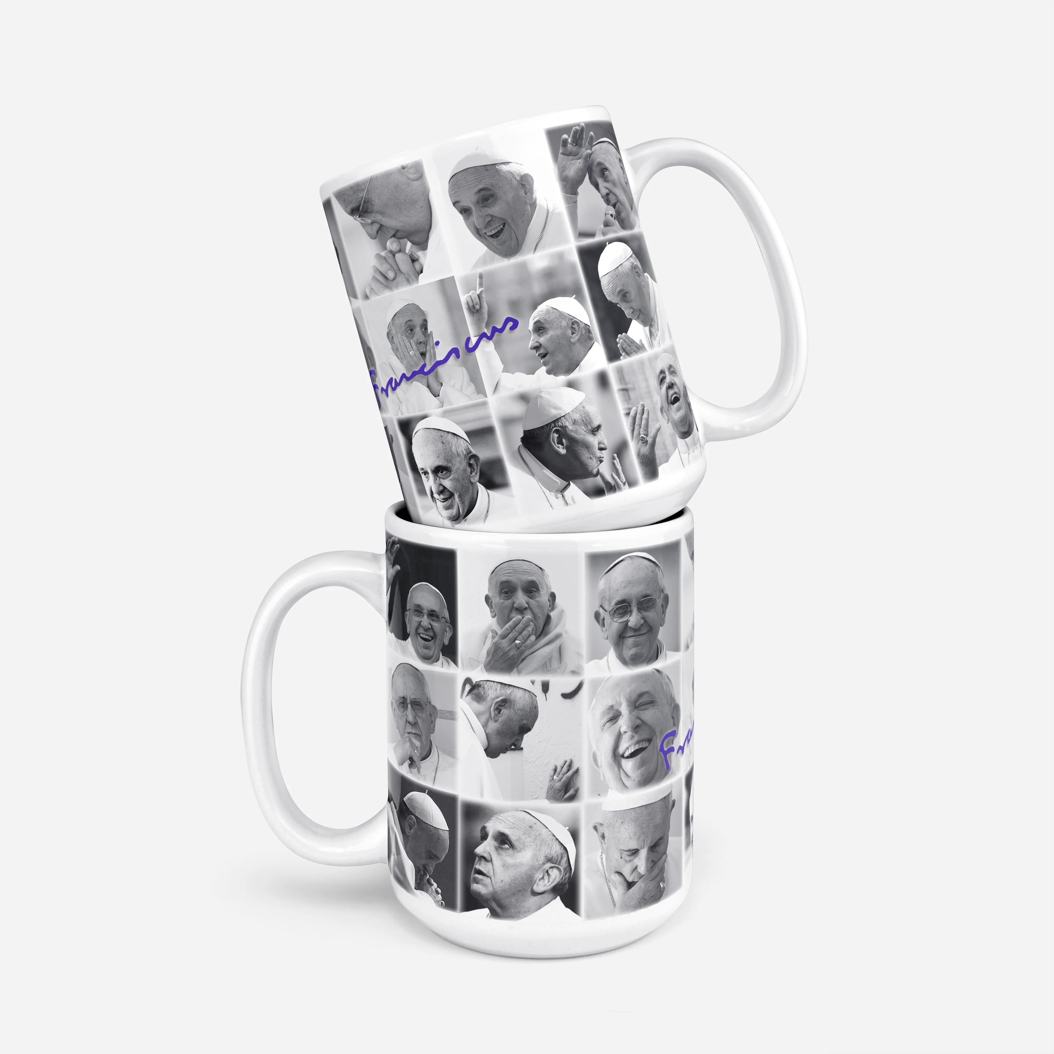 The Many Faces of Pope Francis Mug - Image 2