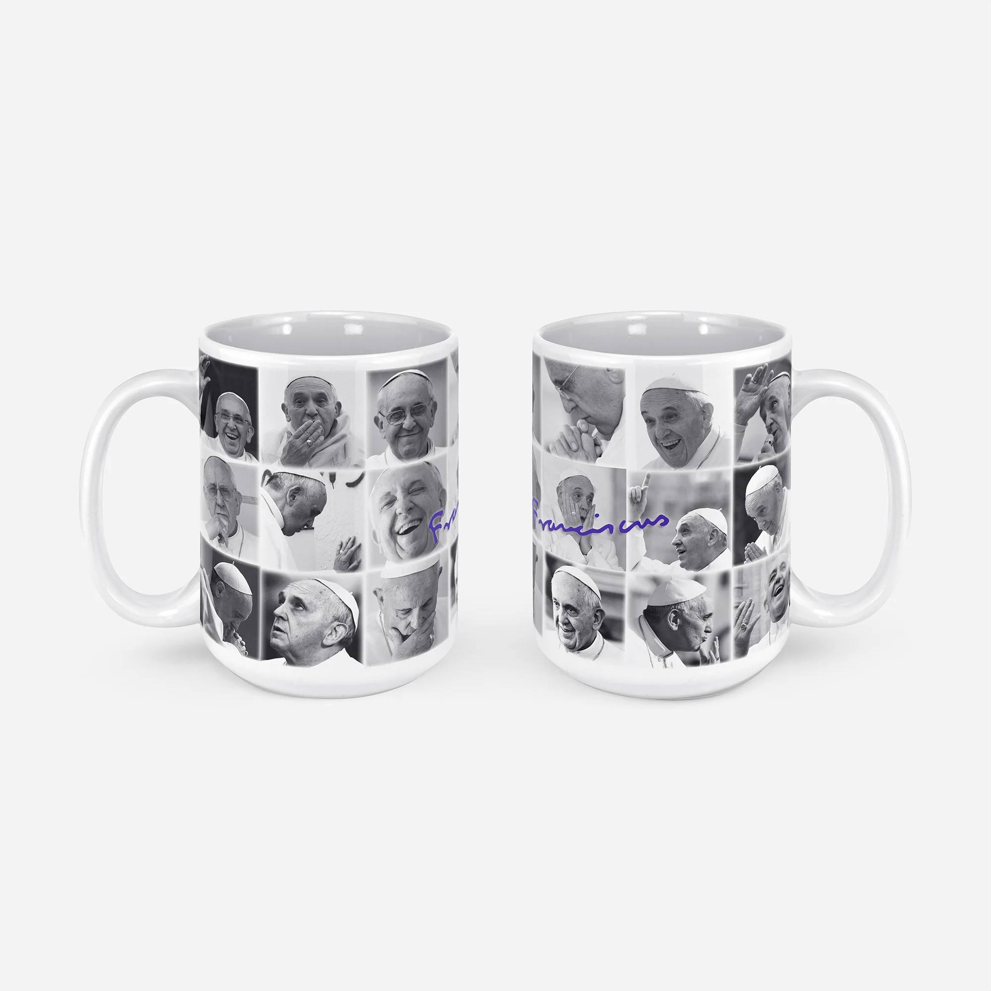 The Many Faces of Pope Francis Mug - Image 3