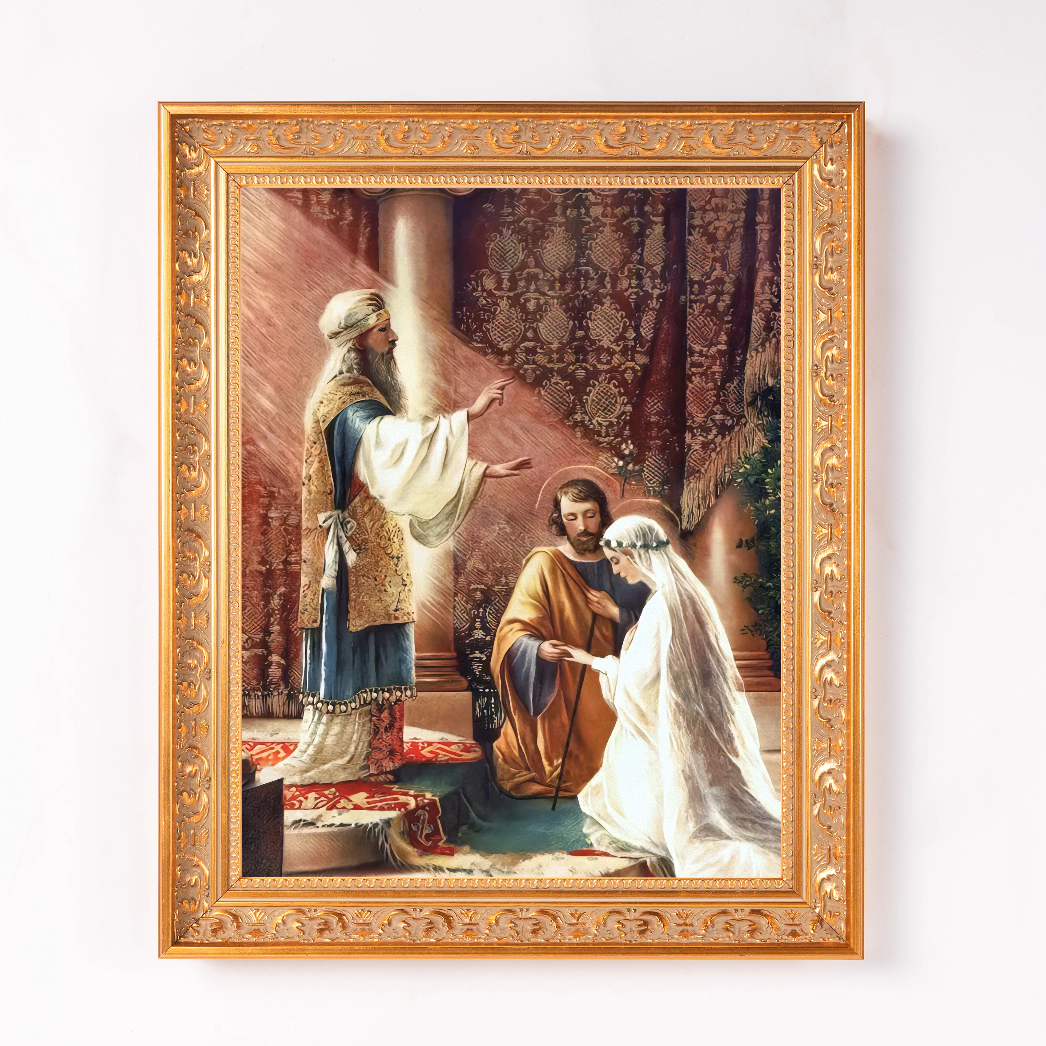 The Marriage of Mary & Joseph Framed Canvas - Sacred Classics Collection - Image 2