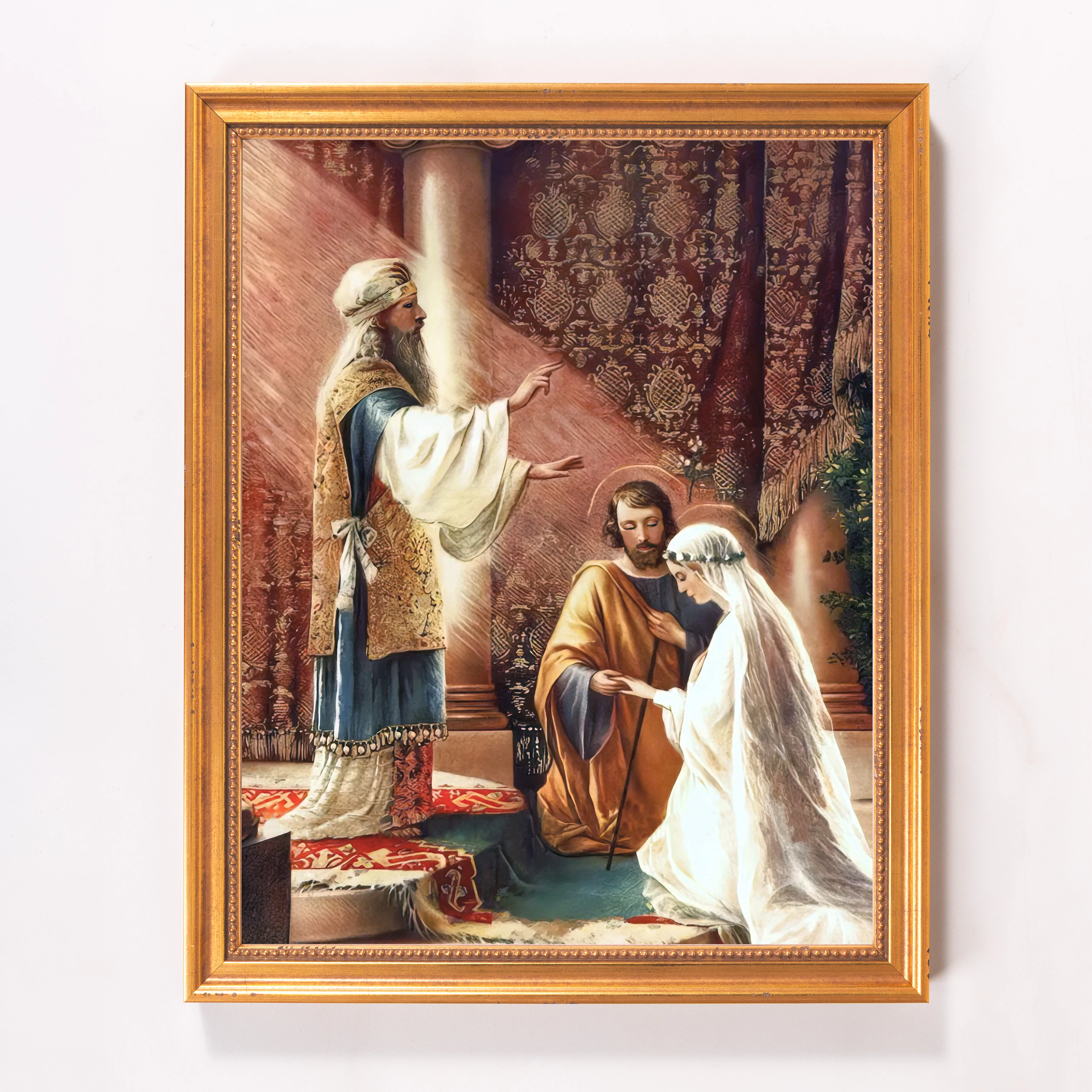 The Marriage of Mary & Joseph Framed Canvas - Sacred Classics Collection - Image 5