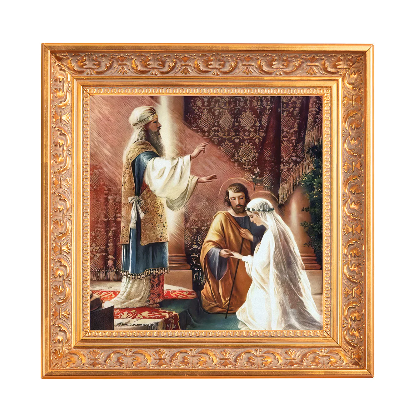 The Marriage of Mary & Joseph Framed Canvas - Sacred Mini Collection - Image 3
